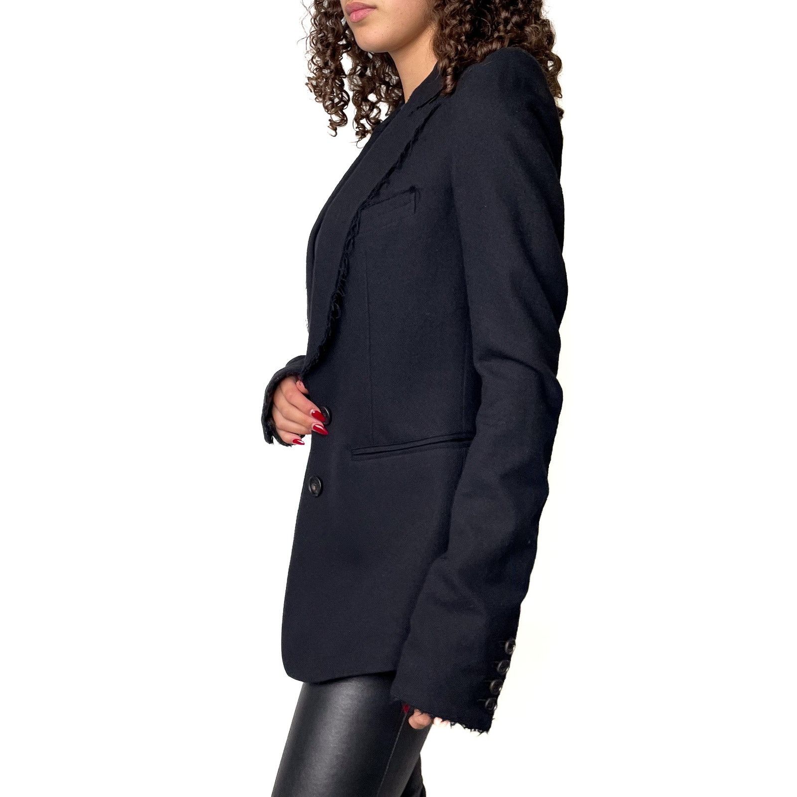 Le Grande Bleu (L.G.B.) Black Blazer Size S / US 4 / IT 40 - 2 Thumbnail