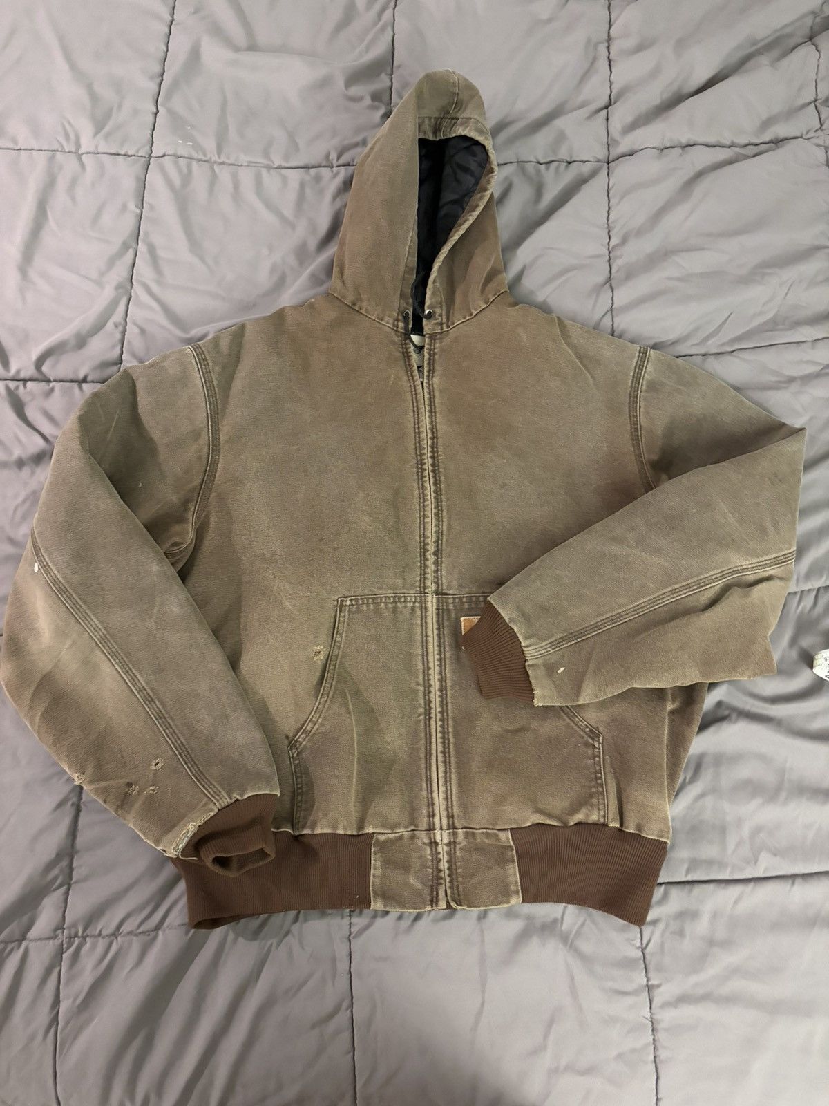 Carhartt Vintage Carhartt J06CHT Brown Hood Jacket. Size US XL / EU 56 / 4 - 1 Thumbnail