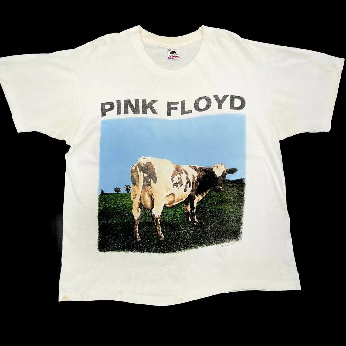 Japanese Brand × Vintage White street fashion retro cow pattern cotton t-shirt Size US L / EU 52-54 / 3 - 1 Thumbnail