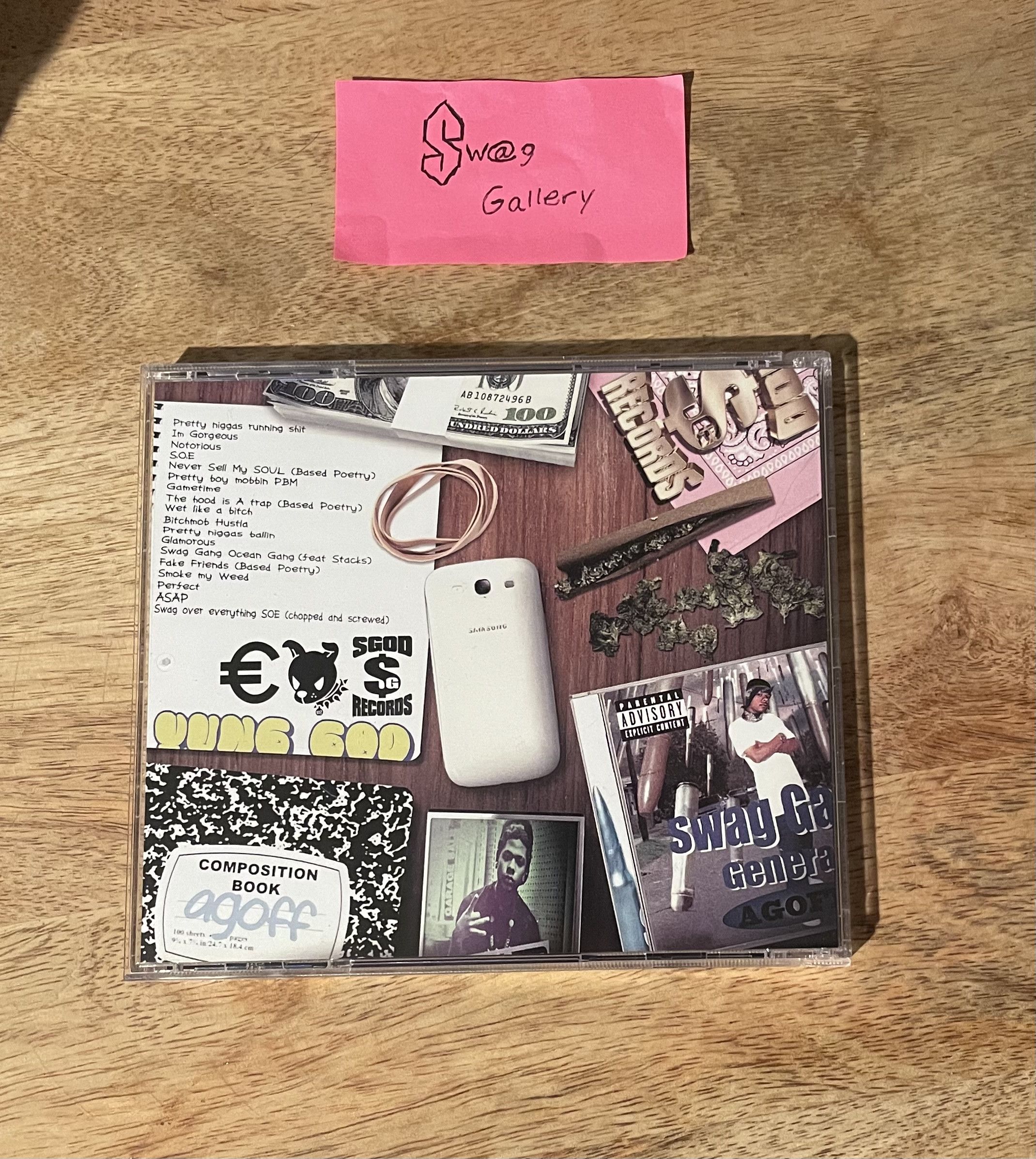 Drain Gang YUNG GOD & AGOFF-(PNRS) Pretty Ni**** Runnin shit CD based Size ONE SIZE - 3 Thumbnail