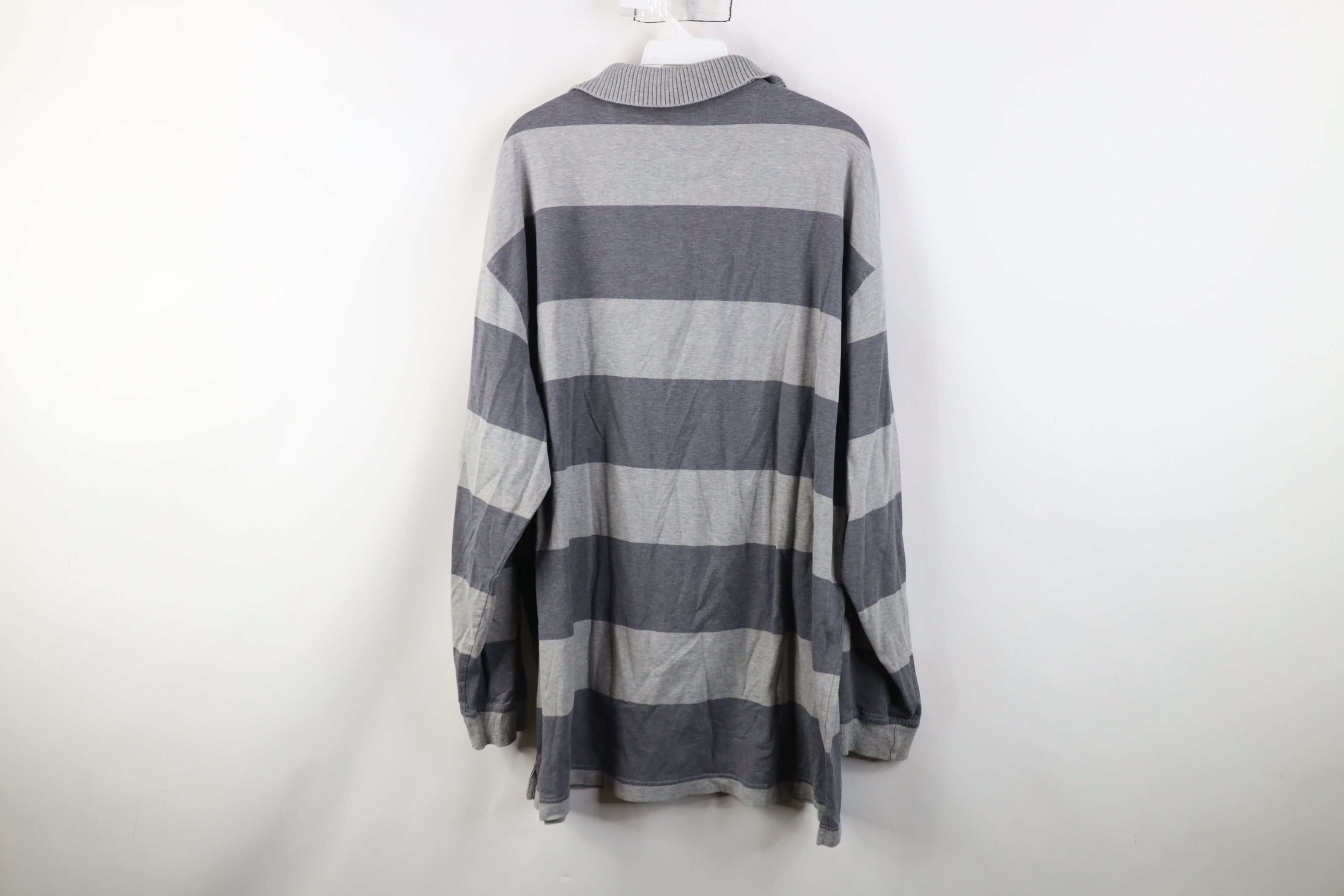 Vintage Vintage 90s Y2K Streetwear Block Long Sleeve Rugby Polo Size US XL / EU 56 / 4 - 11 Thumbnail