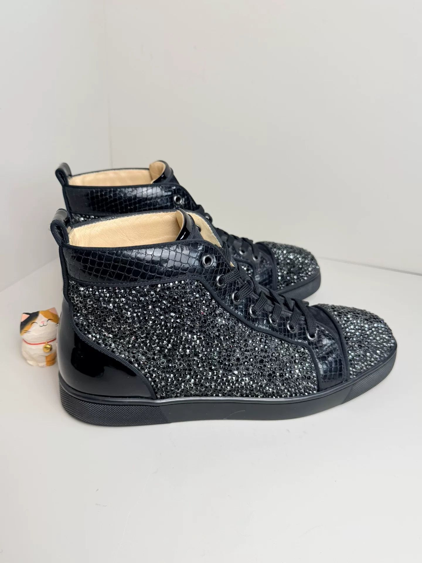 Christian Louboutin Christian Louboutin Limited Black Hitop Sneakers it_42 Women Size US 12 / IT 42 - 1 Thumbnail
