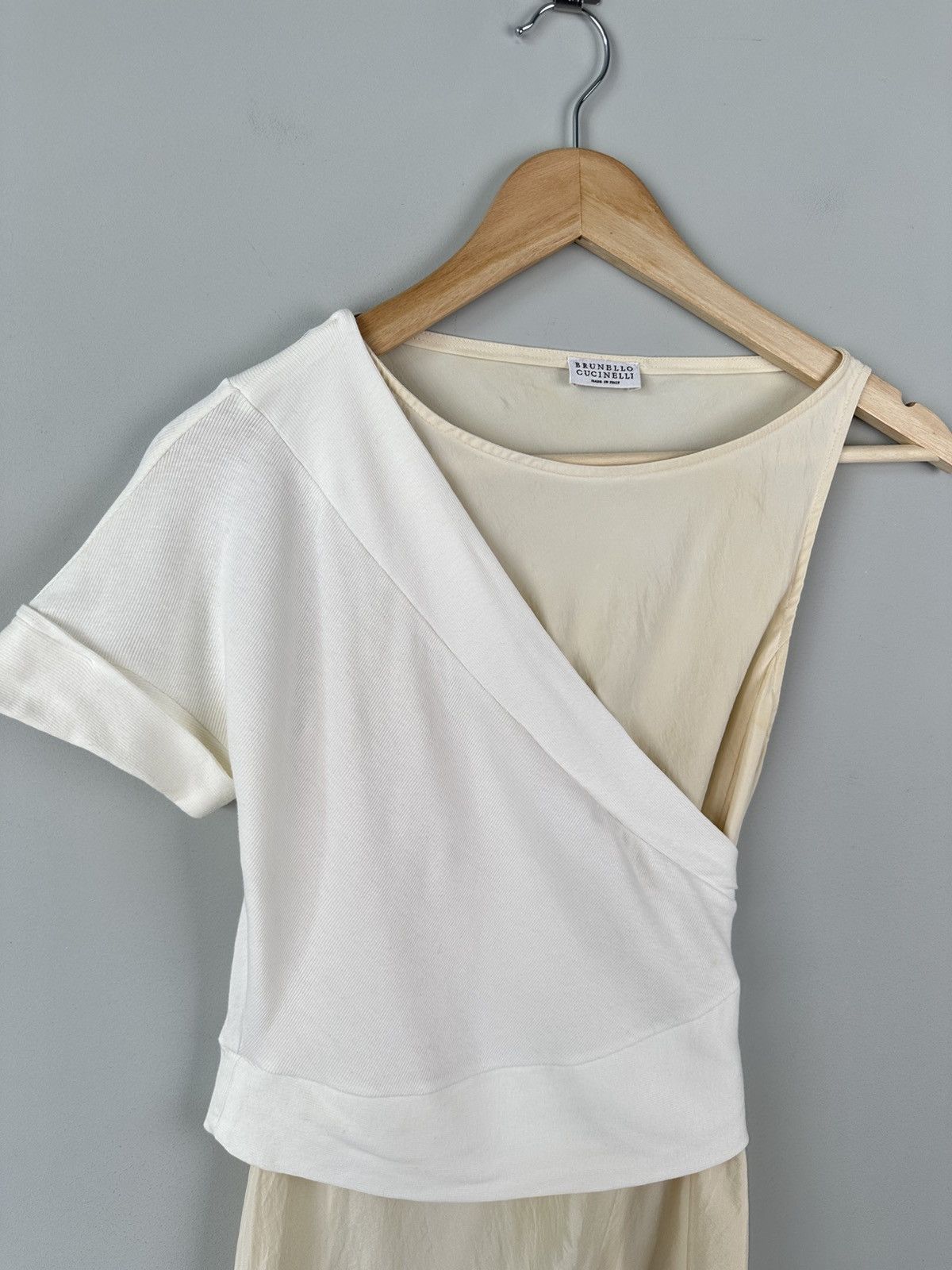 Brunello Cucinelli Brunello Cucinelli Asymmetrical Sleeve Dress Size XS / US 0-2 / IT 36-38 - 3 Thumbnail