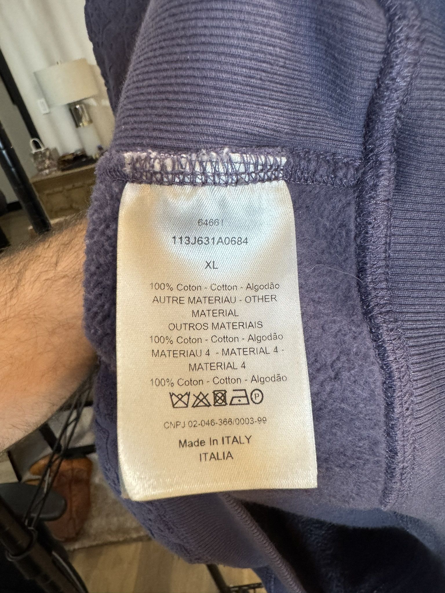Dior Dior Oblique French Terry Hoodie Size US XL / EU 56 / 4 - 7 Thumbnail