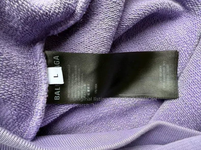 Balenciaga Balenciaga Eggplant Purple Coca-Cola Embroidered Hoodie Size US L / EU 52-54 / 3 - 4 Thumbnail