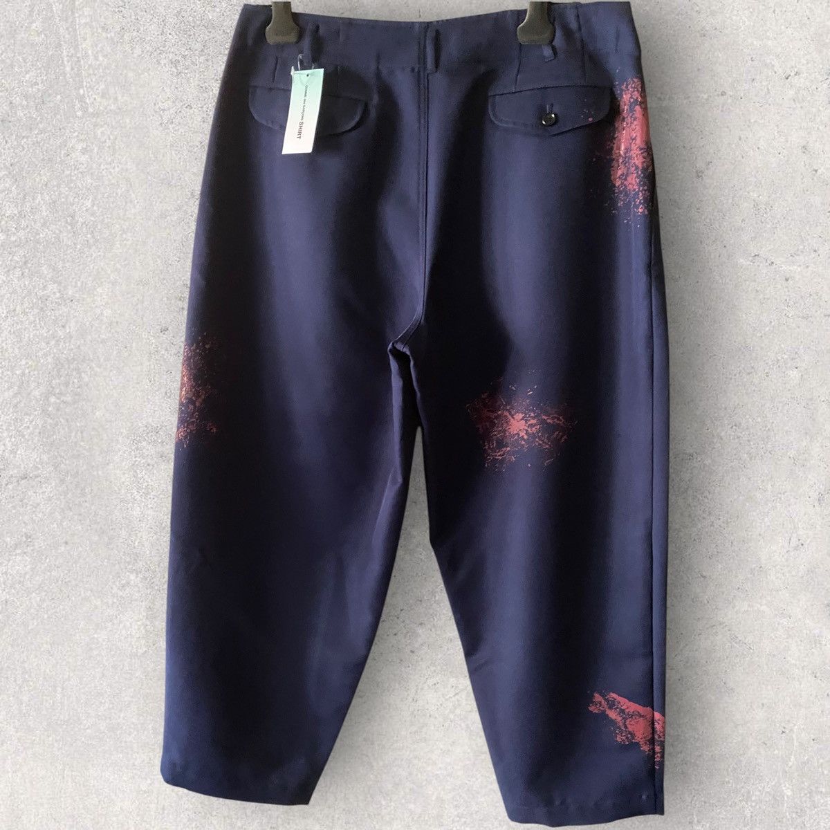 Comme des Garcons NWT S/S24 Hand Print Color Splash Cropped Pants Size US 34 / EU 50 - 5 Thumbnail
