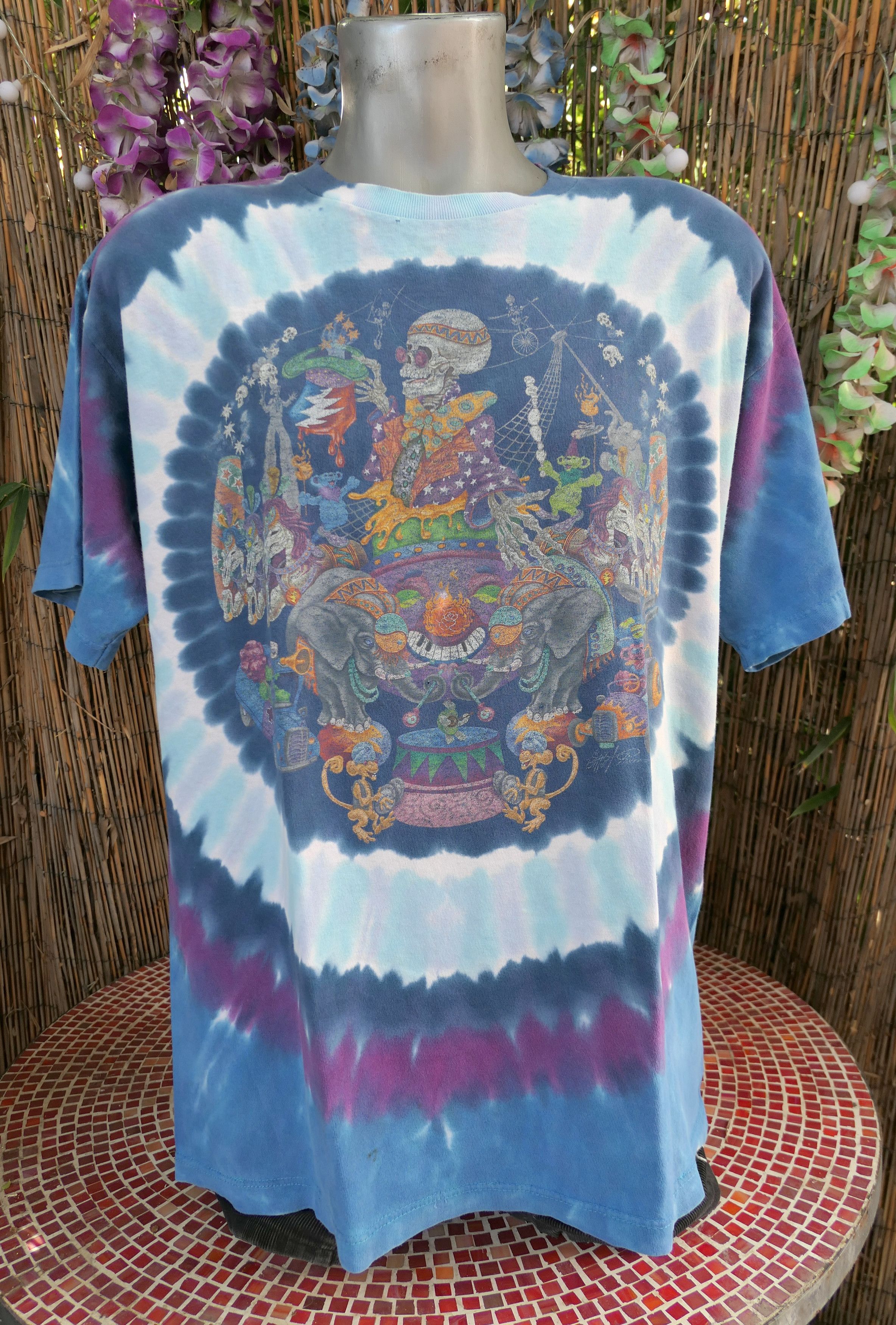 Vintage 90's Vintage GRATEFUL DEAD Tie Dye T Shirt Large Size US L / EU 52-54 / 3 - 2 Thumbnail