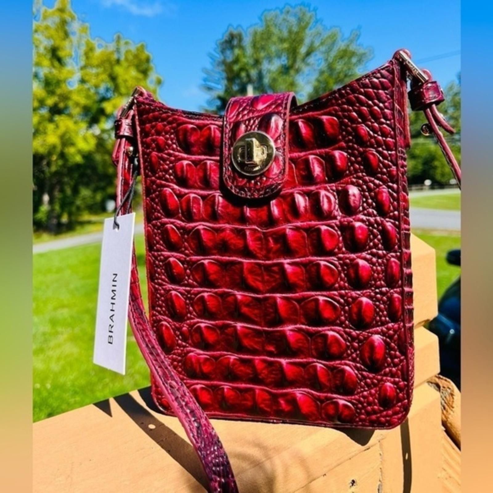 BRAHMIN Brahmin Marley Rose Ombré Crossbody Bag NWT Size ONE SIZE - 1 Thumbnail