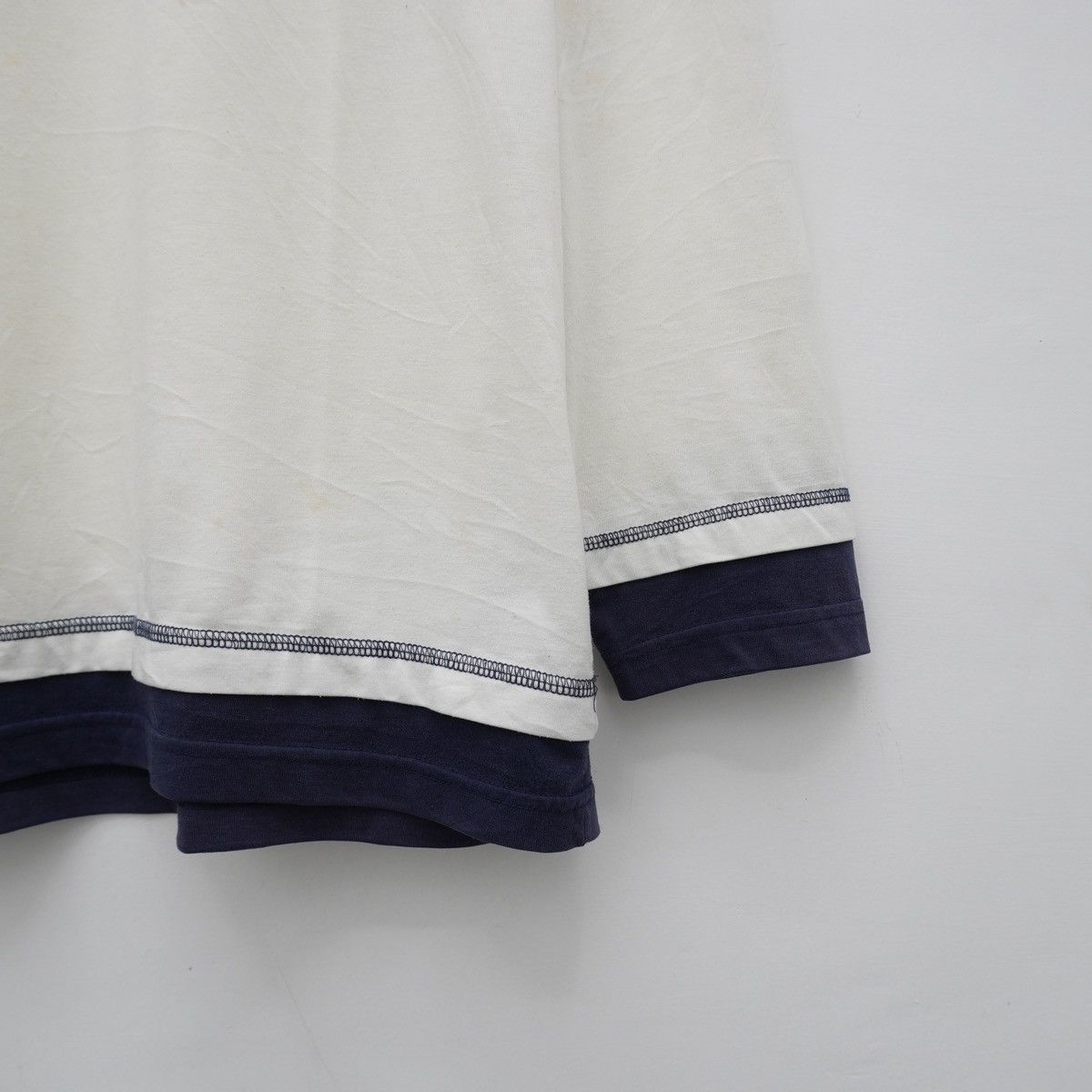 Japanese Brand 90s Sick Edwin Japan Longsleeve Double Layer Tee Size US L / EU 52-54 / 3 - 6 Thumbnail