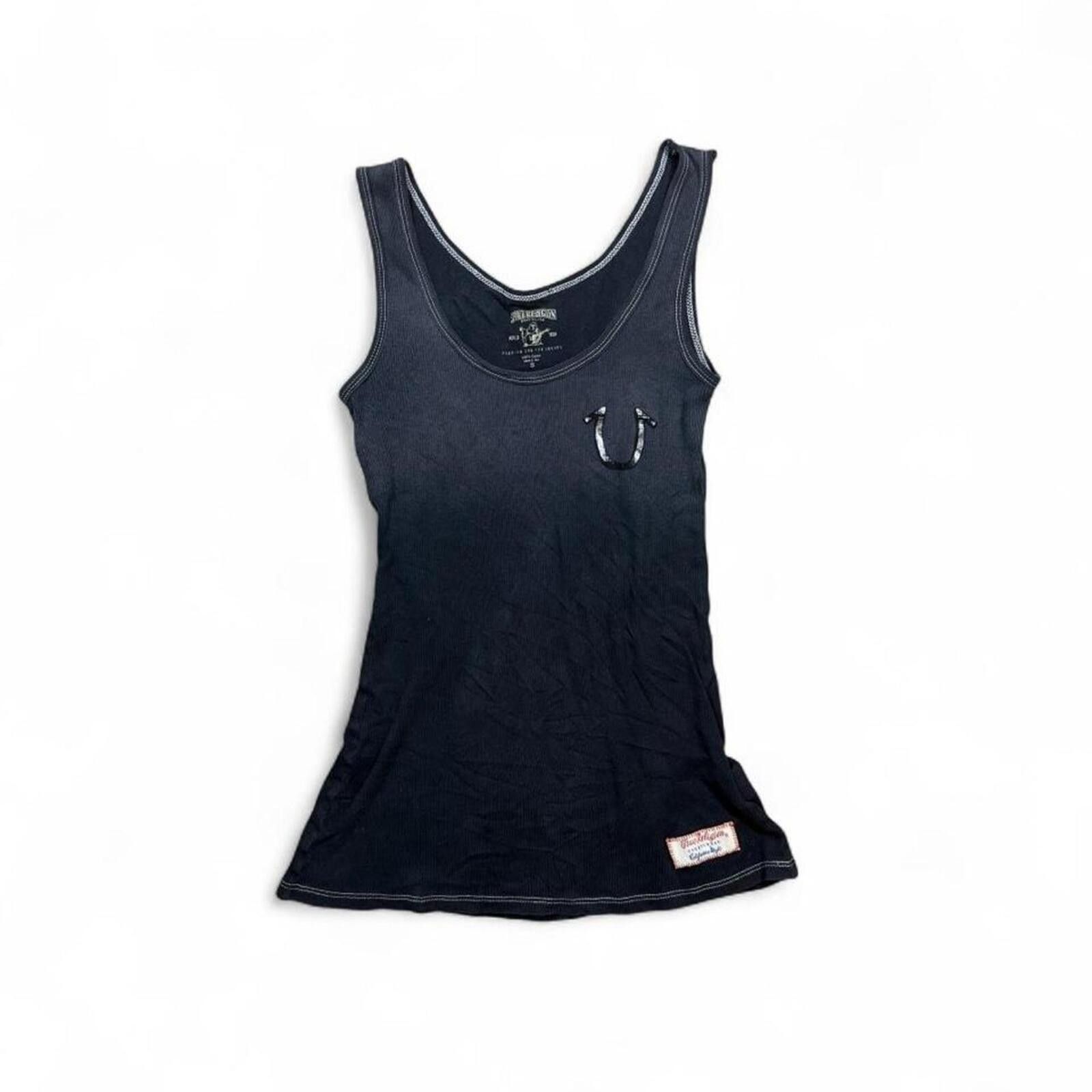 True Religion y2k 90s True Religion black tank top Size S / US 4 / IT 40 - 1 Thumbnail