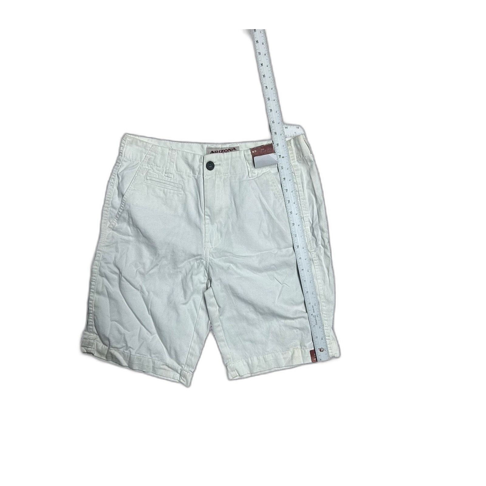 Arizona Jean Co. Arizona Jenas Co Classic Fit Board Shorts NWT White Mens 31 Size US 31 - 3 Thumbnail