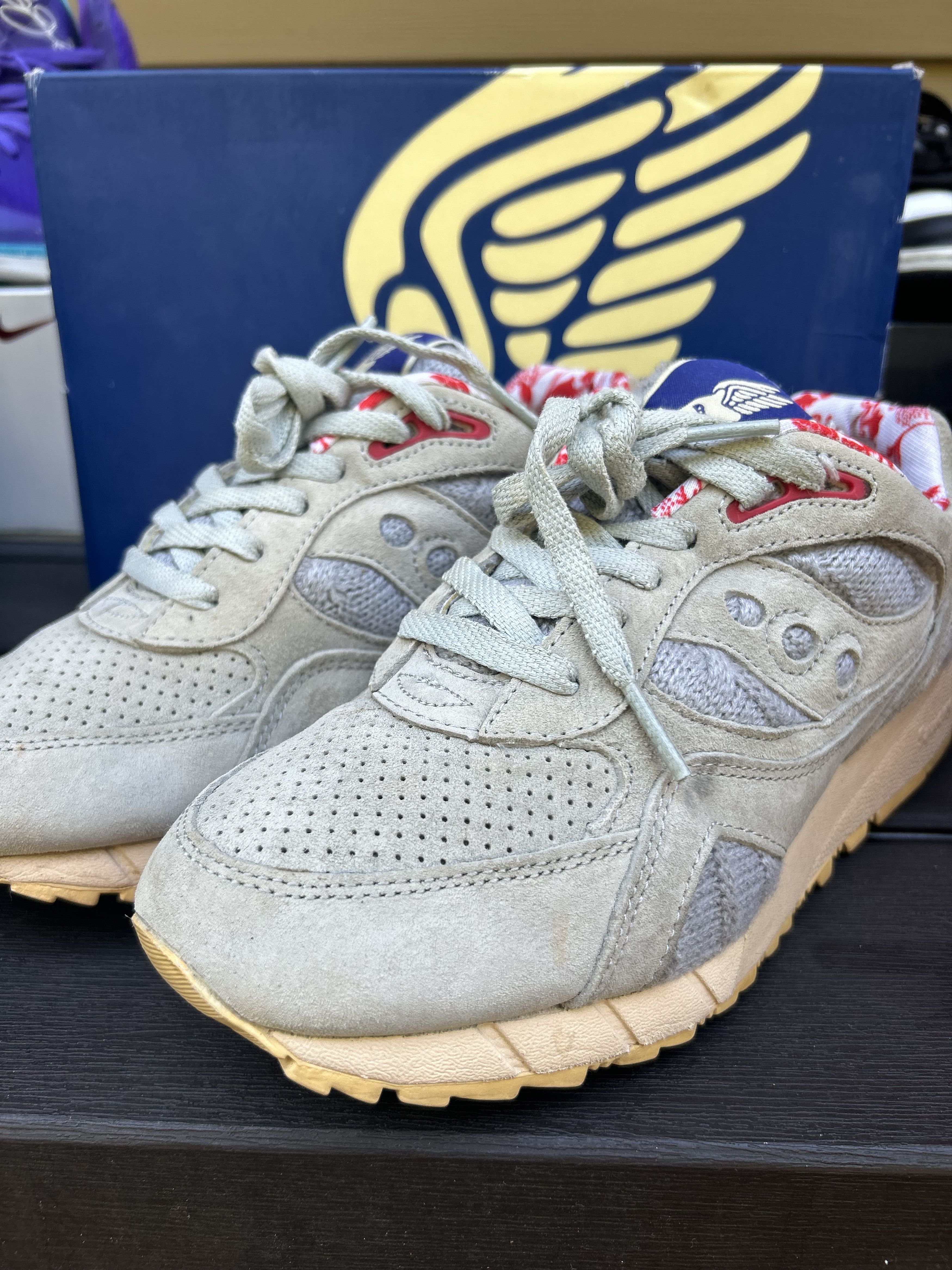 Bodega × Saucony 2014 Bodega x Saucony Elite Shadow 6000 grey sweater Size US 8 / EU 41 - 4 Thumbnail