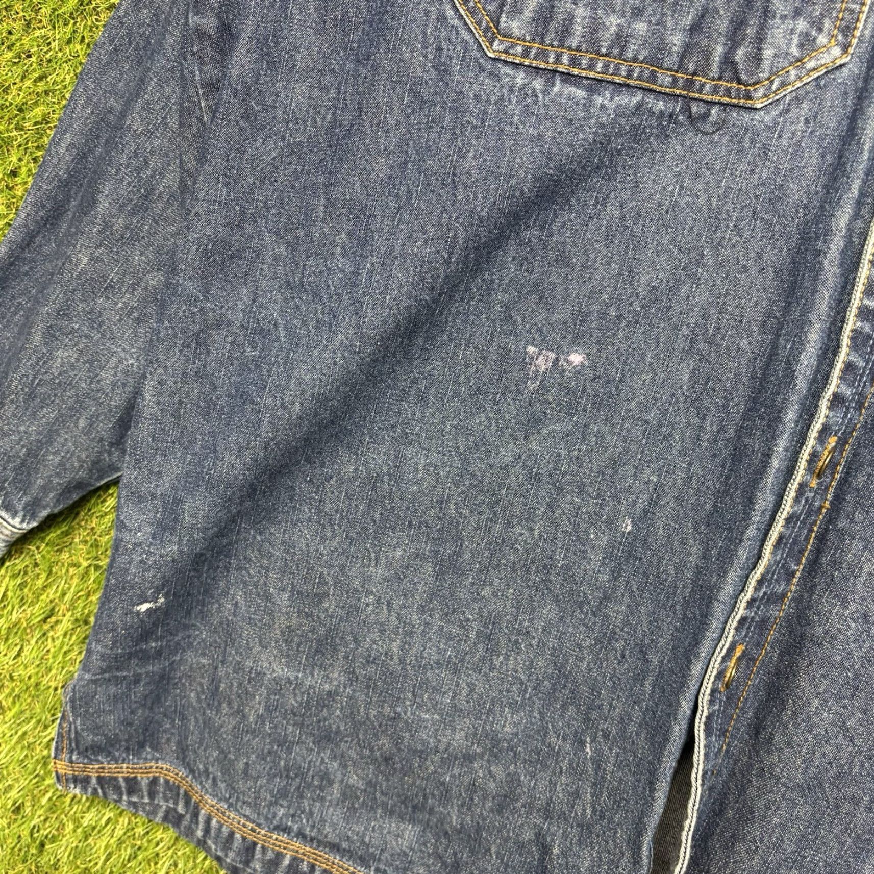Fubu VINTAGE FUBU Jacket Denim Shirt XL Men Blue 90s Hip Hop Streetwear USA Grunge Jacket Mens XL Size US 36 / EU 52 - 4 Thumbnail