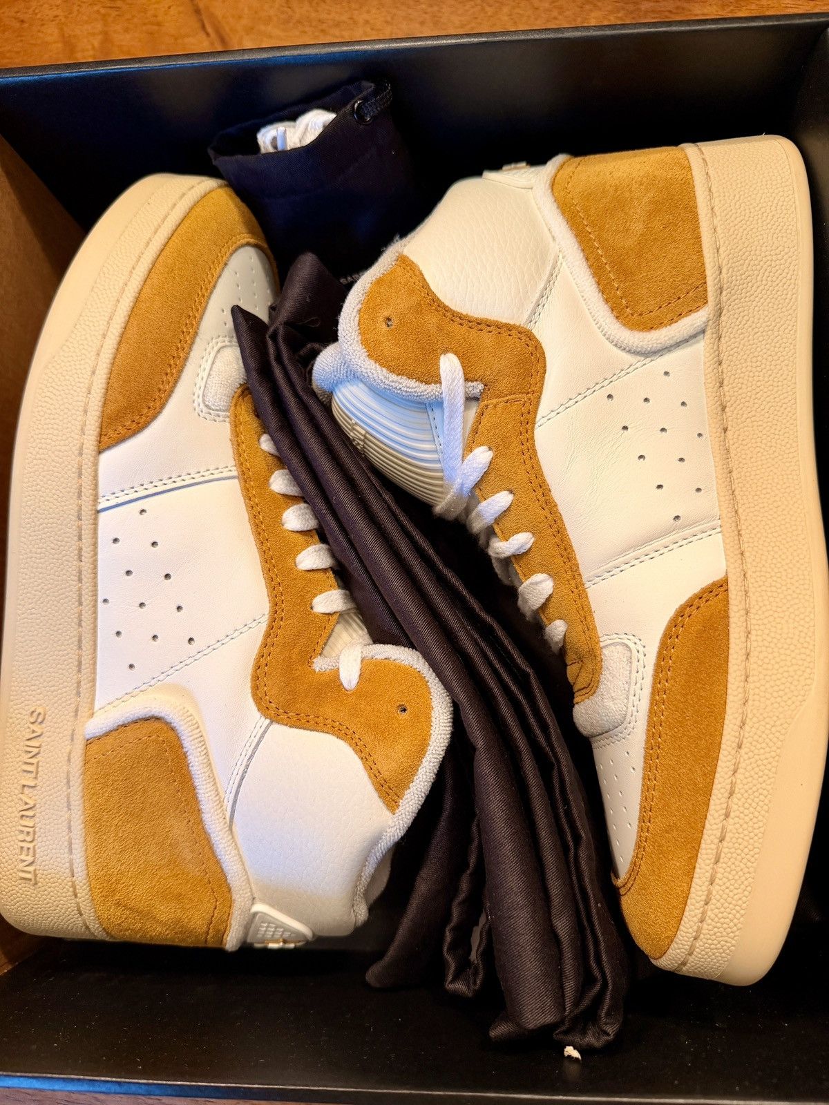 Yves Saint Laurent Saint Laurent SL/80 Sneakers White Suede Leather 39 SLP YSL Size US 9 / IT 39 - 9 Thumbnail