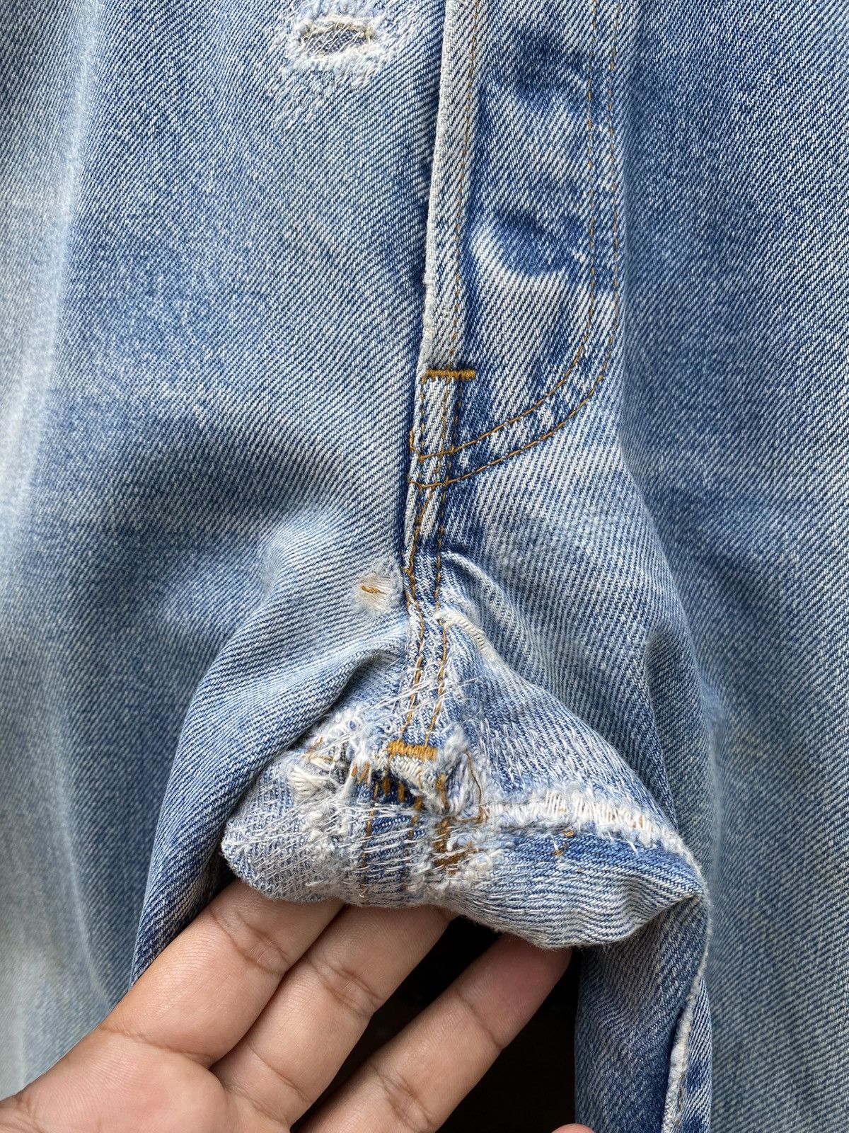 Levi's Vintage Clothing × Vintage W33x29.5 vintage levi's 501 redline 80s made in USA Size US 33 - 6 Thumbnail
