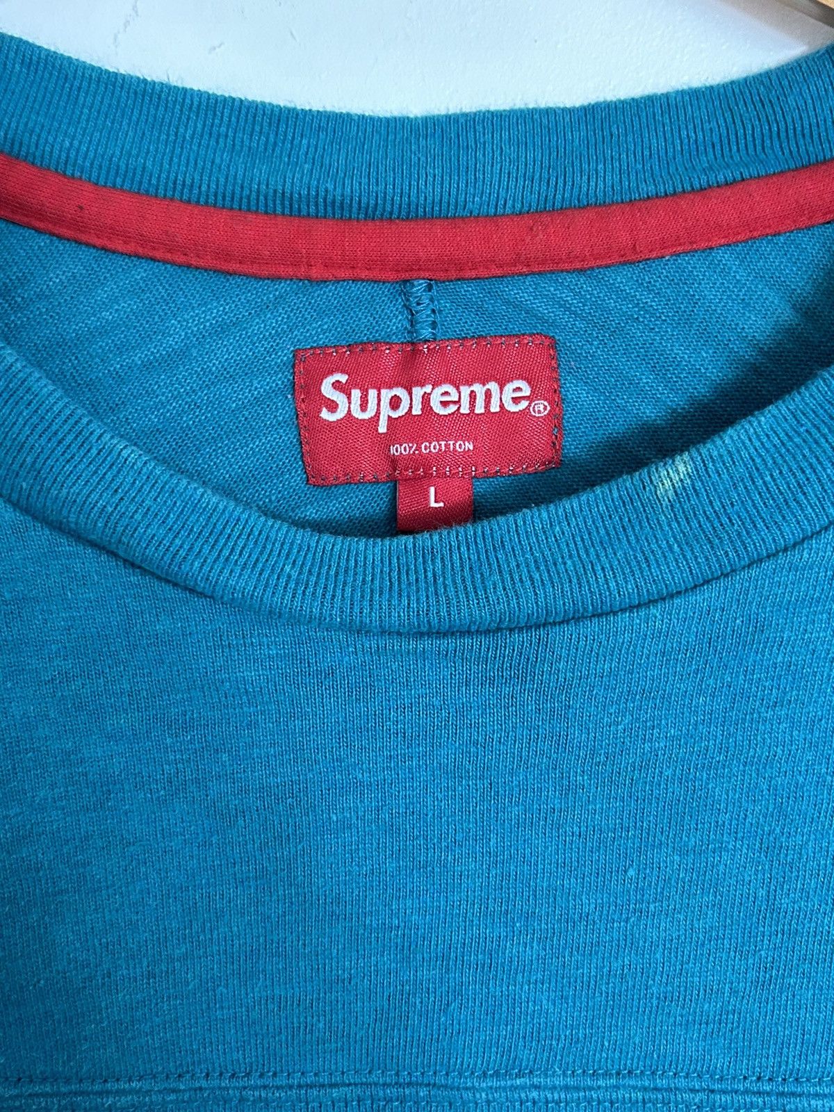 Supreme SUPREME turquoise sweater Size US L / EU 52-54 / 3 - 3 Thumbnail