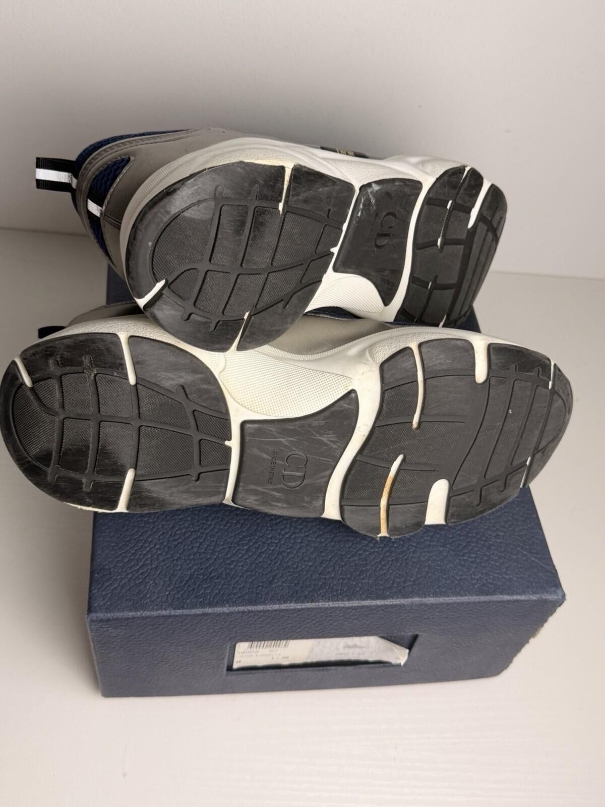 Dior Dior B22 Sneakers Silver & Navy Blue Mesh SZ 44 (US 11) Size US 11 / EU 44 - 5 Thumbnail
