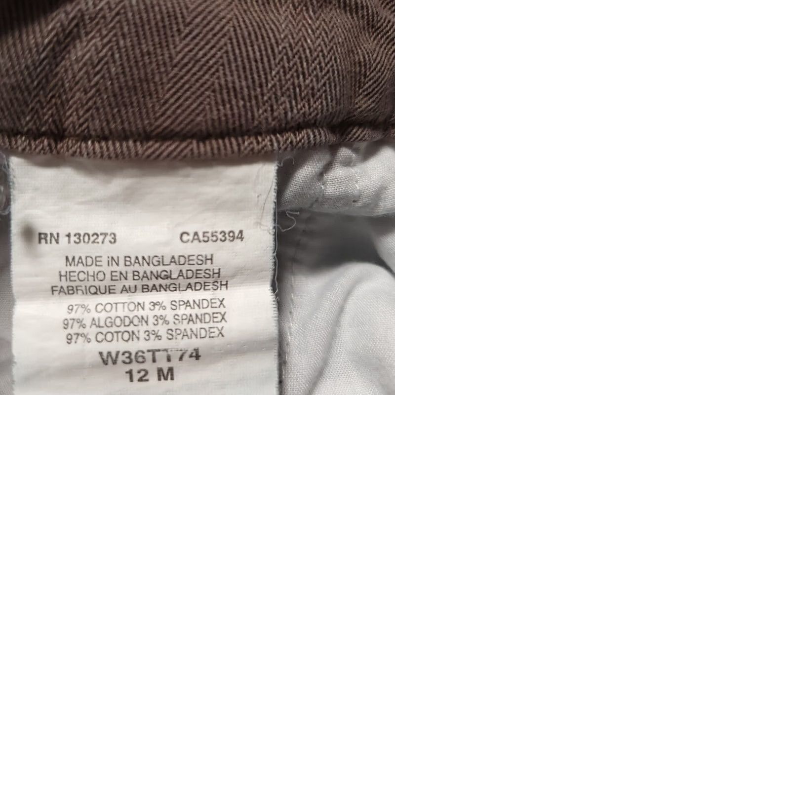 Lee Riders by LEE Womens Mid Rise Straight Leg Chino Pants Sz 12M W33x L29 Size 34" / US 12 / IT 48 - 9 Thumbnail