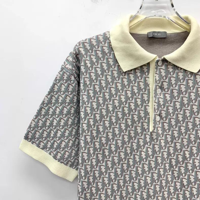 Dior Dior Gray logo jacquart full print cotton lapel single-bre Size US XS / EU 42 / 0 - 3 Thumbnail
