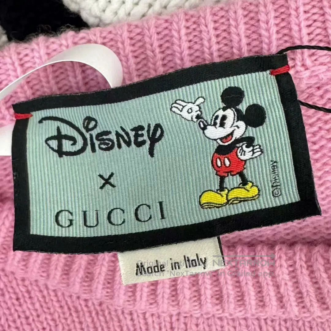 Gucci pink gucci disney logo wool knit sweater. Size M / US 6-8 / IT 42-44 - 2 Thumbnail