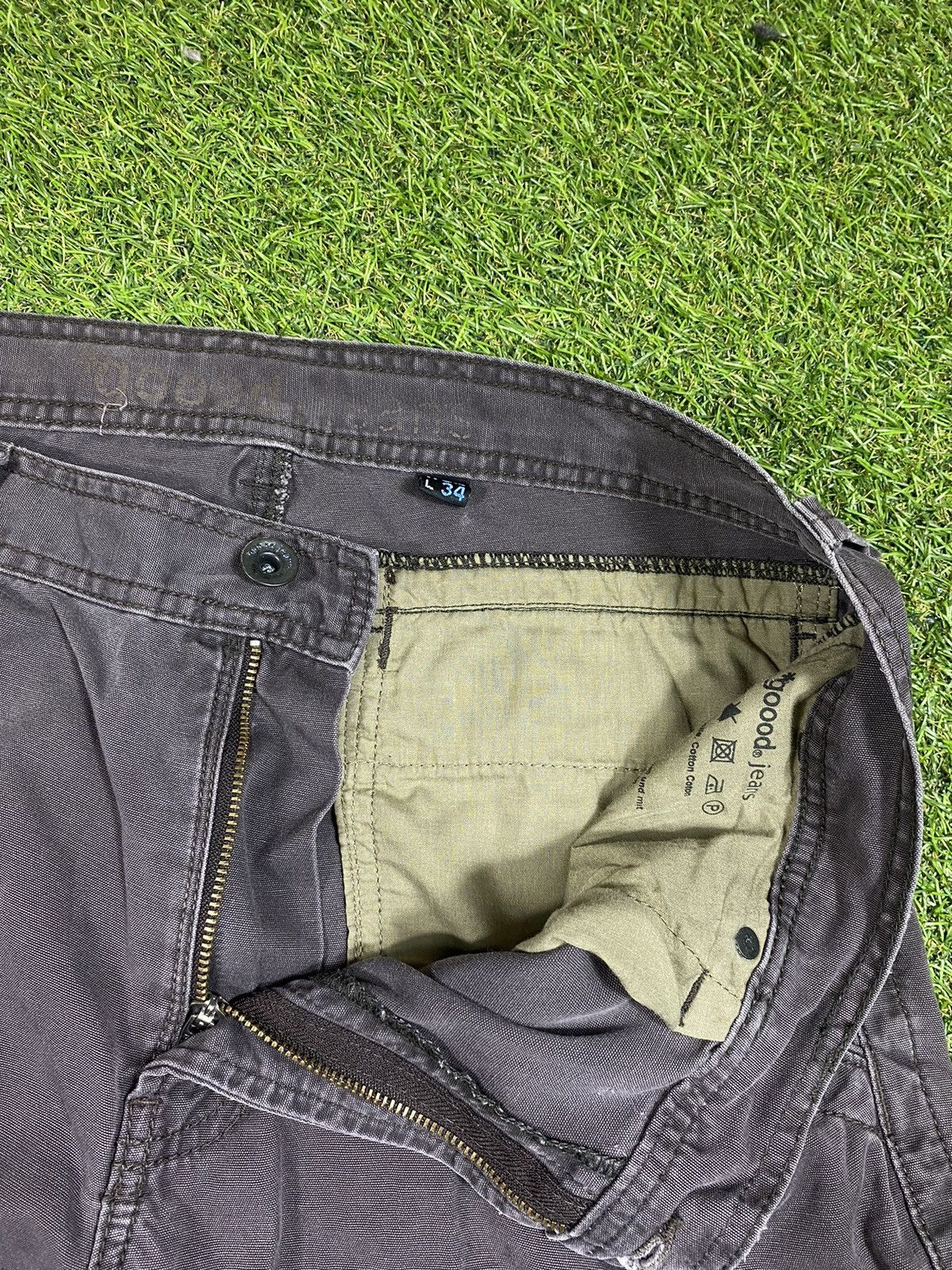 If Six Was Nine × Le Grande Bleu (L.G.B.) × Vintage Vintage 90s Cargo Japanese pants LGB style size 34x34 Size US 34 / EU 50 - 4 Thumbnail