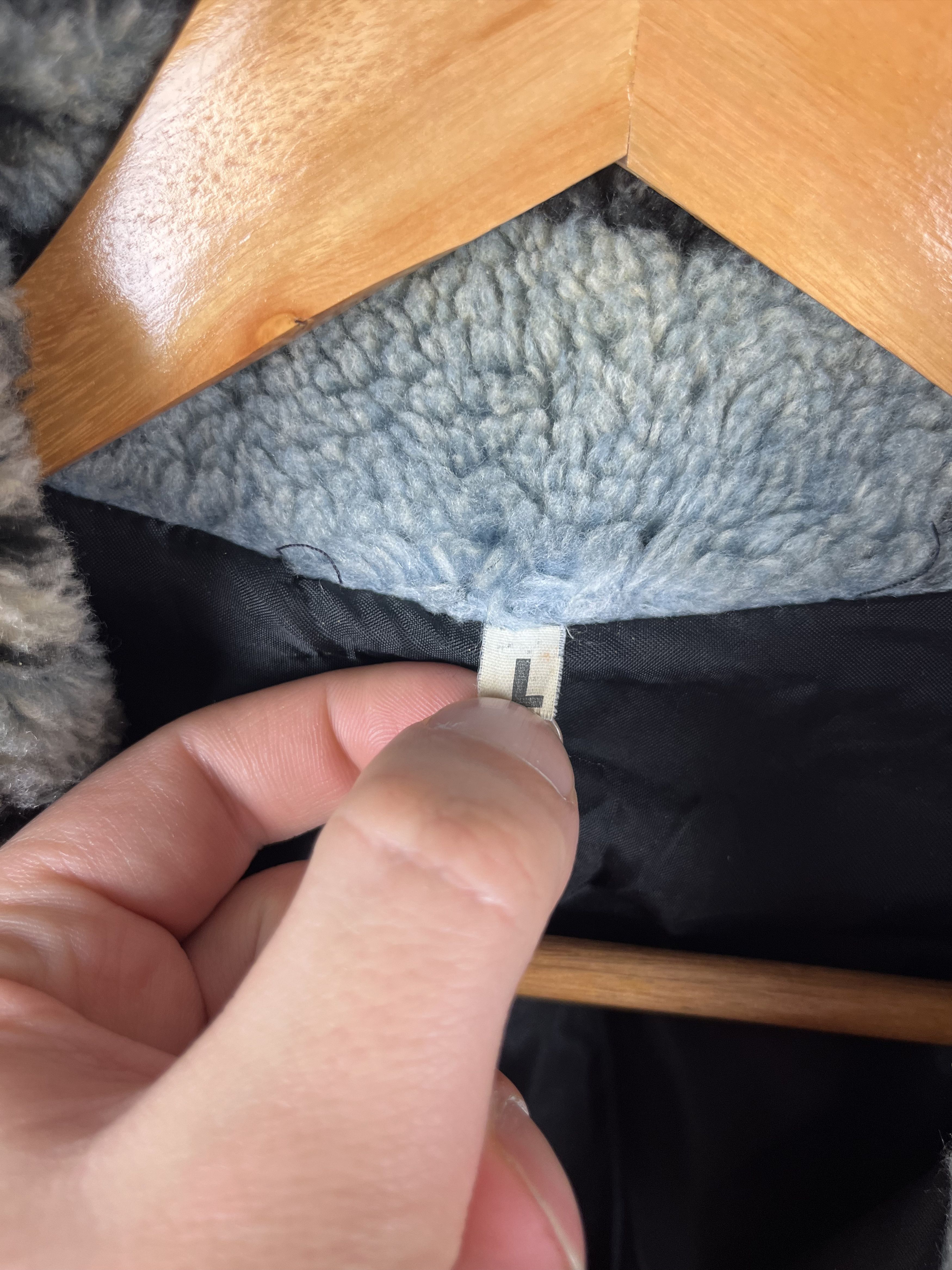 Vintage Vintage Wolf Sherpa Fleece Jacket Art Animal All Over Print Size US L / EU 52-54 / 3 - 10 Thumbnail