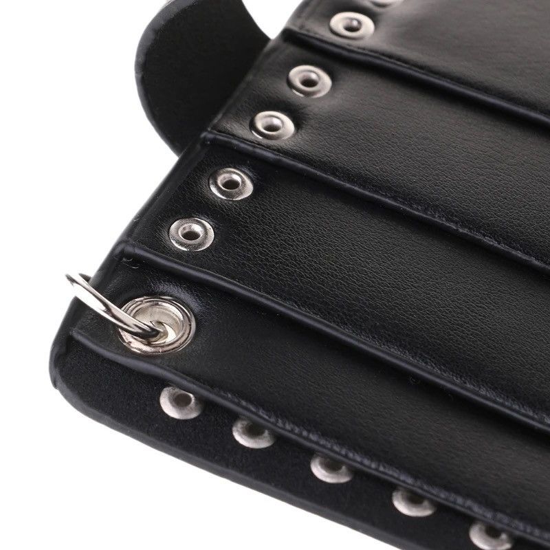 Vintage Gothic Western Skull Clutch Purse Wallets With Chain Size ONE SIZE - 6 Thumbnail