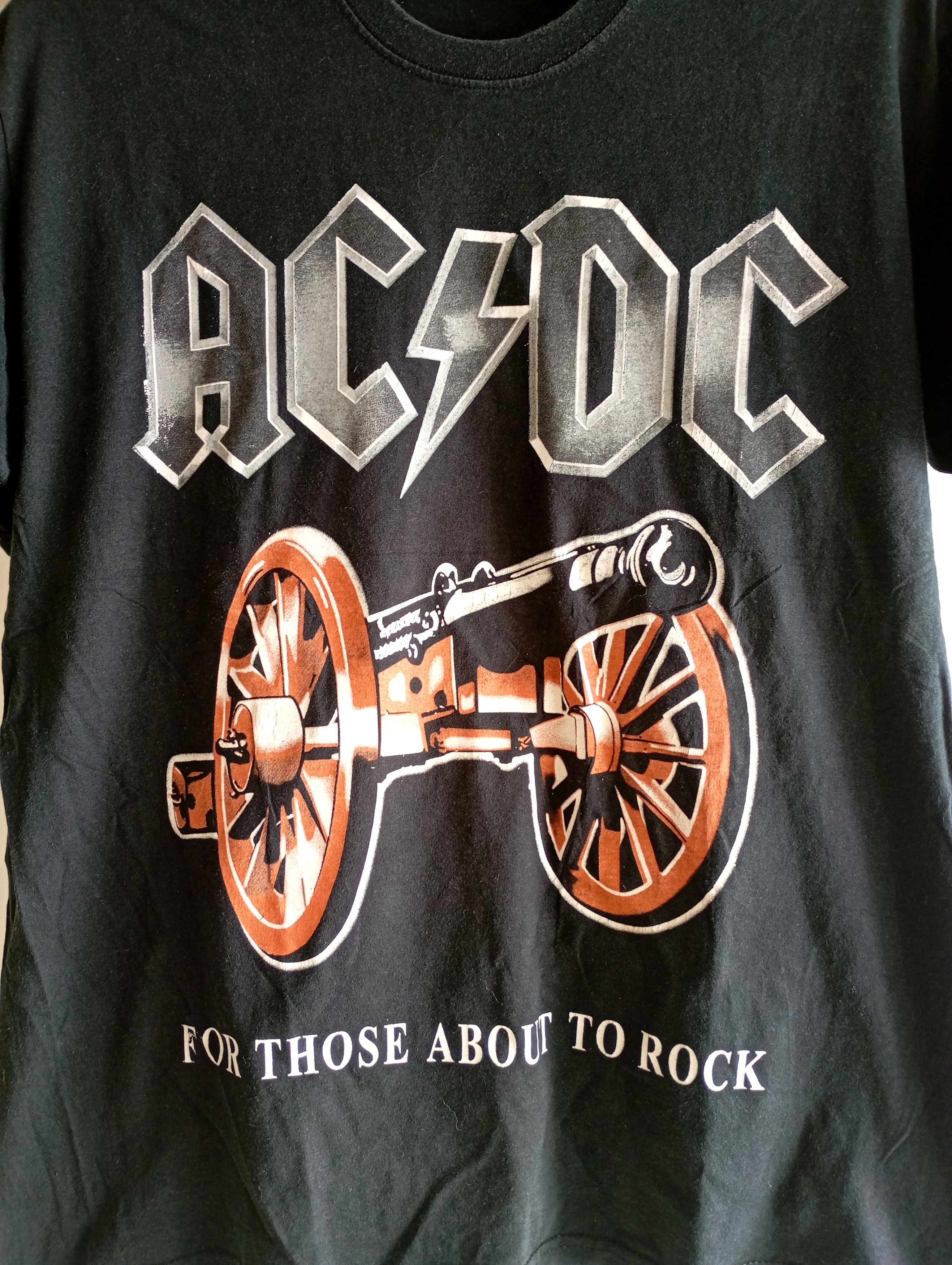Band Tees Vintage AC/DC 90s For Those About To Rock Tshirt Size US M / EU 48-50 / 2 - 3 Thumbnail