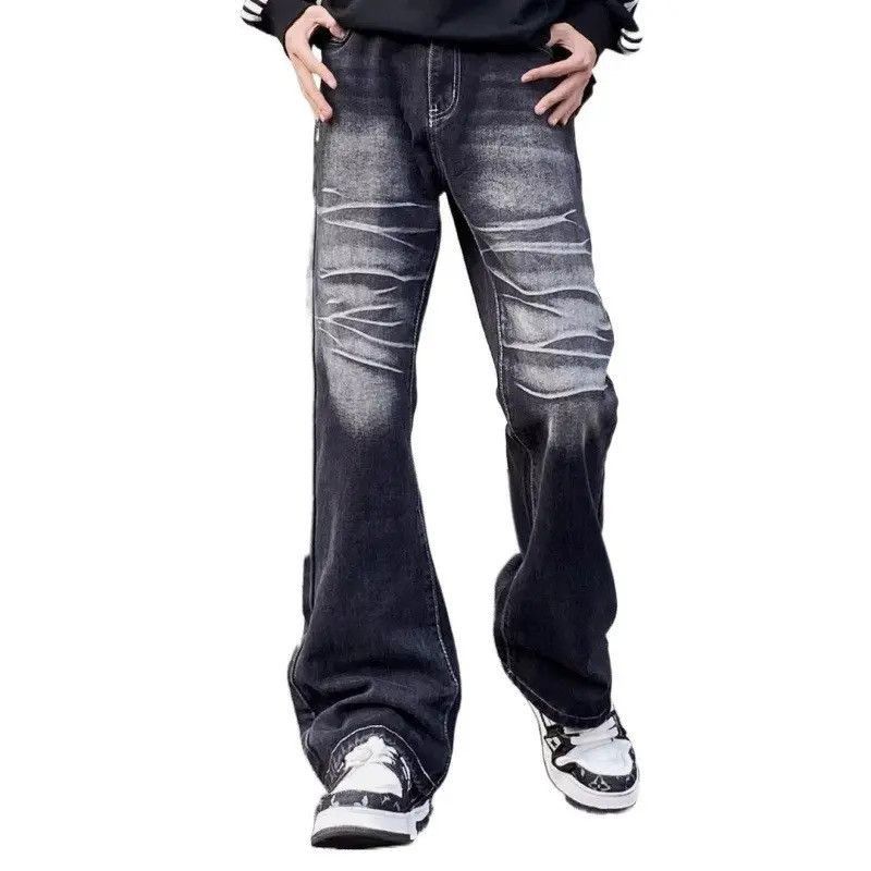 Japanese Brand Retro loose wide leg high street jeans Size US 32 / EU 48 - 5 Thumbnail