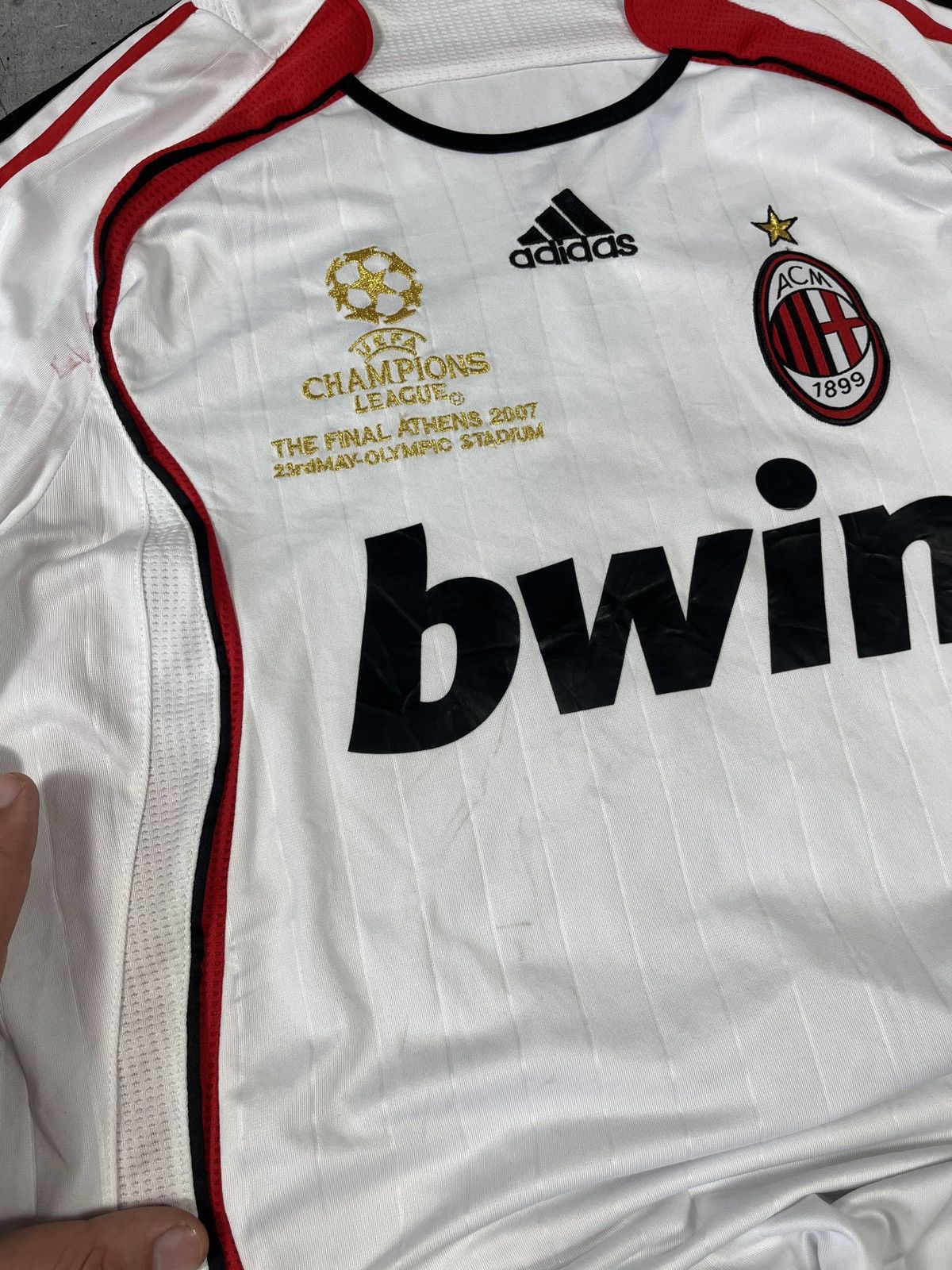 Adidas 2006-07 AC Milan Athens Gattuso final jersey Size US L / EU 52-54 / 3 - 4 Thumbnail