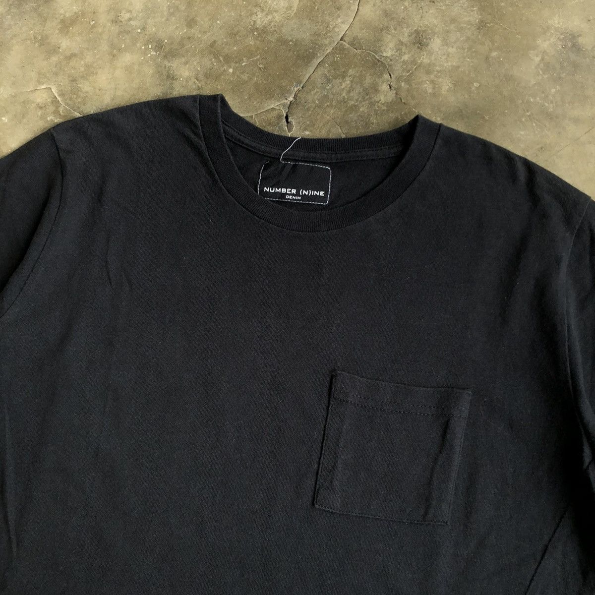 Number (N)ine Number (N)ine Denim / Travis Flacko Scott 2 Tone Pocket Tee Size US S / EU 44-46 / 1 - 4 Thumbnail