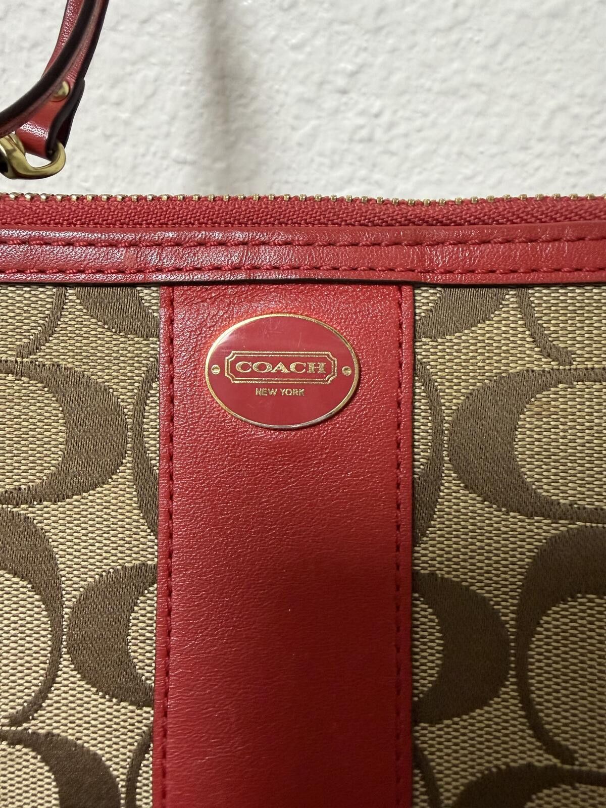 Coach Vtg Coach Legacy Signature Zipper Wallet Size ONE SIZE - 2 Thumbnail