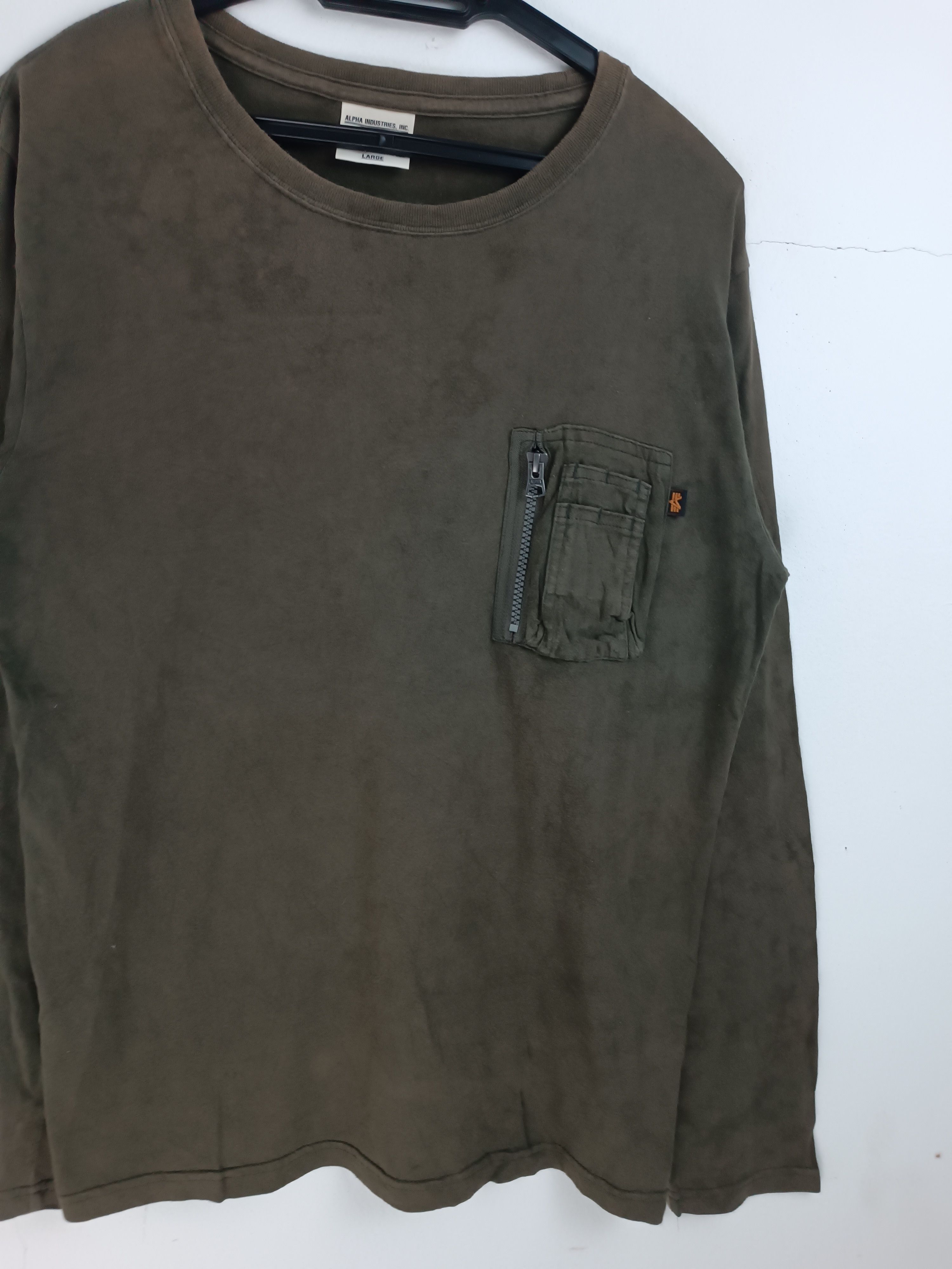 Alpha Industries VINTAGE ALPHA INDUSTRIES L/SLEEVE RELAXED TEE Size US M / EU 48-50 / 2 - 6 Thumbnail