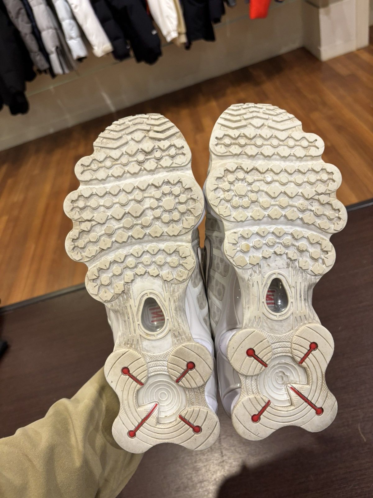 Nike Nike Shox TL ‘White Metallic Silver’ Size US 8.5 / EU 41-42 - 5 Thumbnail