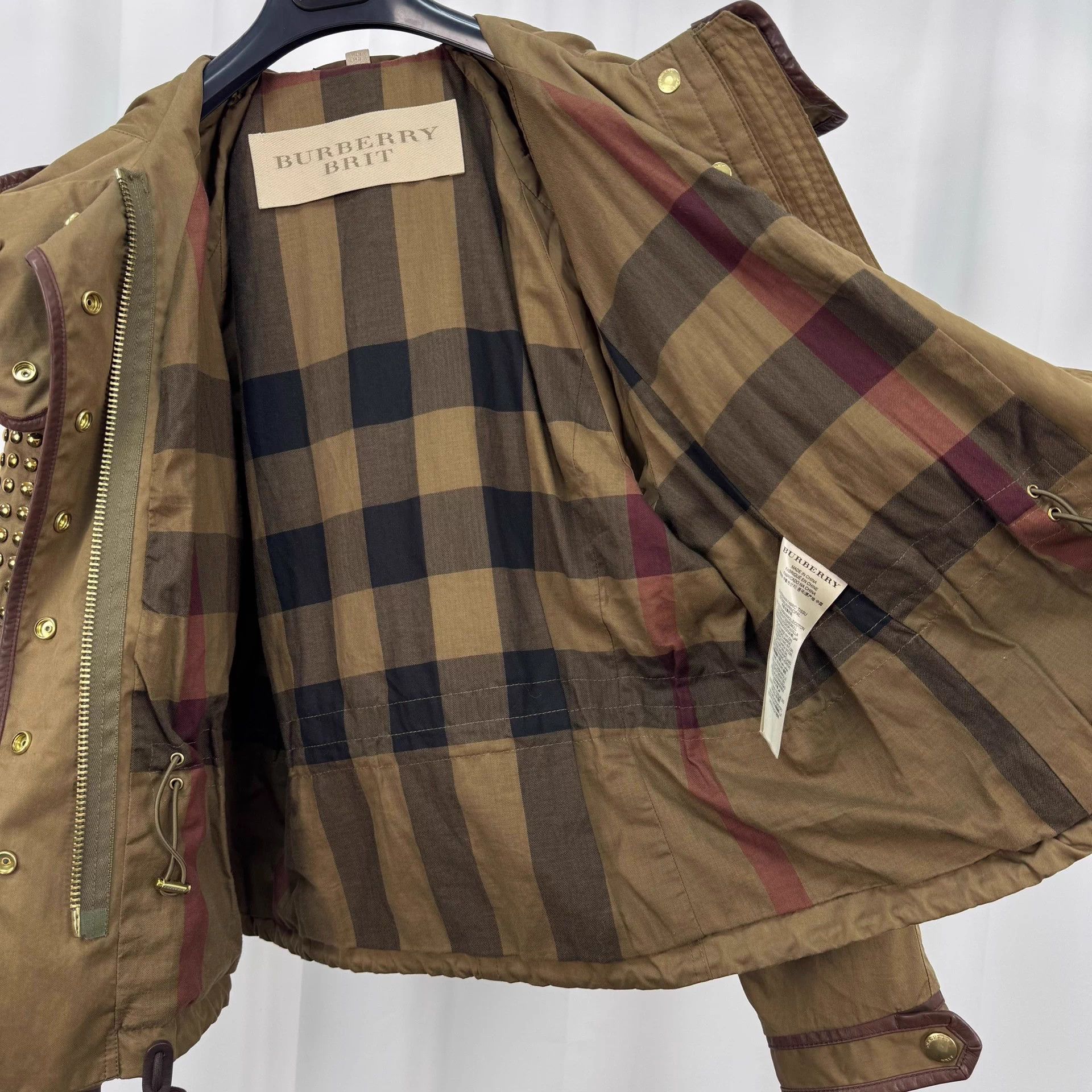 Burberry Burberry Runway Rivet Inner Check Jacket UK8 98 New Size S / US 4 / IT 40 - 5 Thumbnail