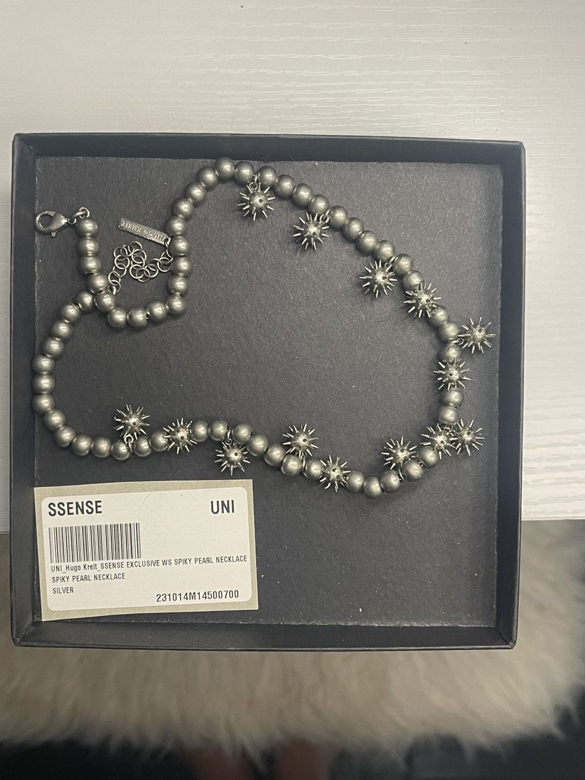 Other HUGO KREIT Gunmetal Spiky Pearl Necklace Size ONE SIZE - 5 Thumbnail