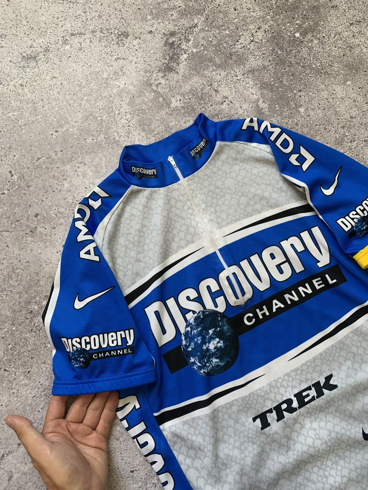Nike Nike Team Discovery Subaru Cycling Jersey Size US M / EU 48-50 / 2 - 2 Thumbnail