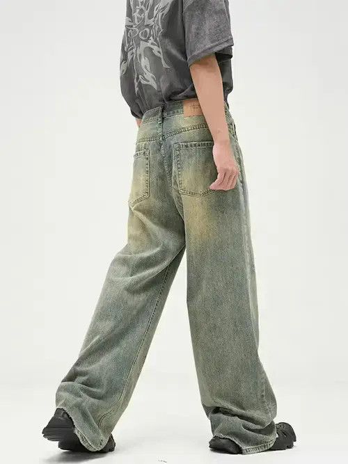 Vintage Faded blue faded bootcut flared grunge damaged jeans Size US 32 / EU 48 - 2 Thumbnail