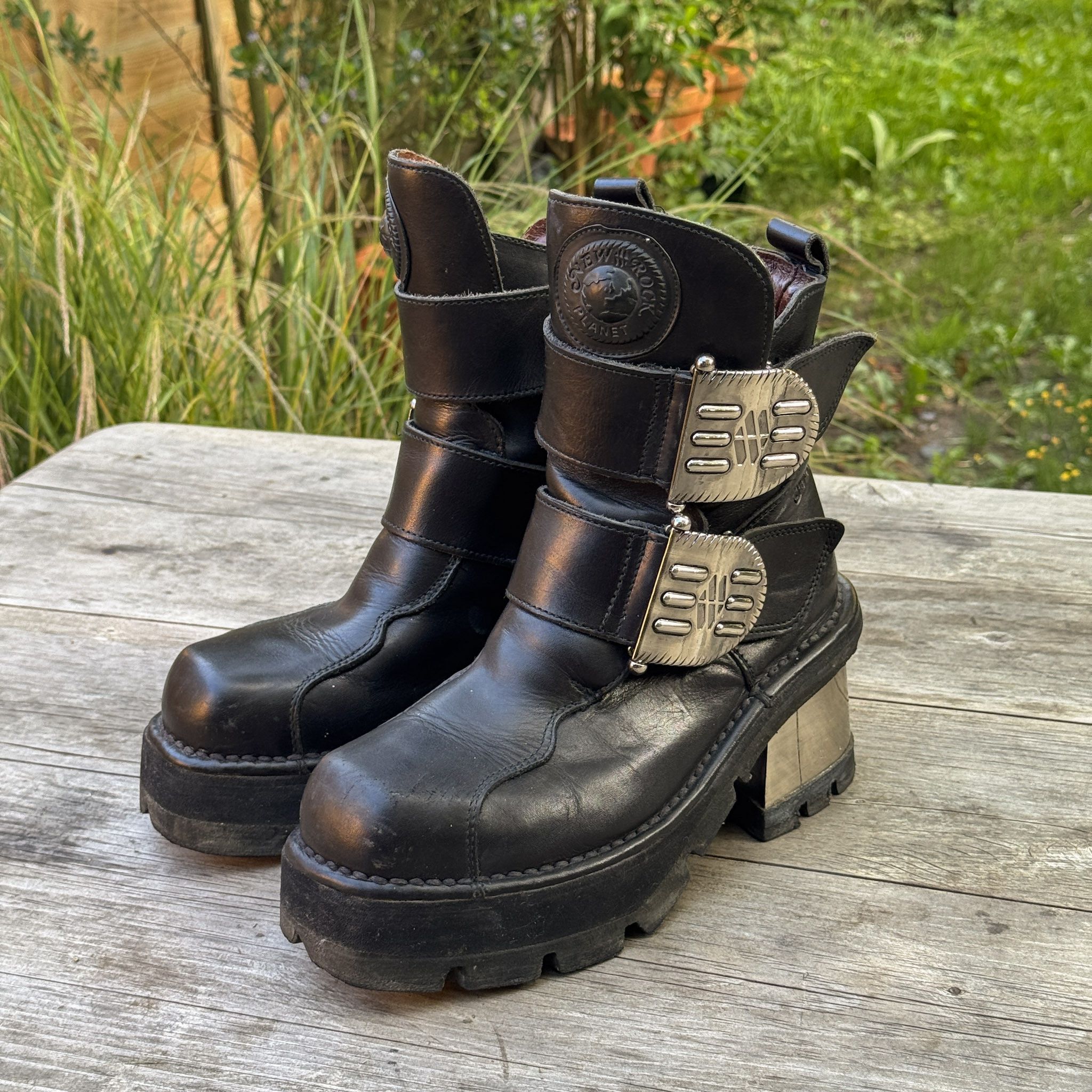 New Rock × Vintage New rock ayustong platform boots | Grailed