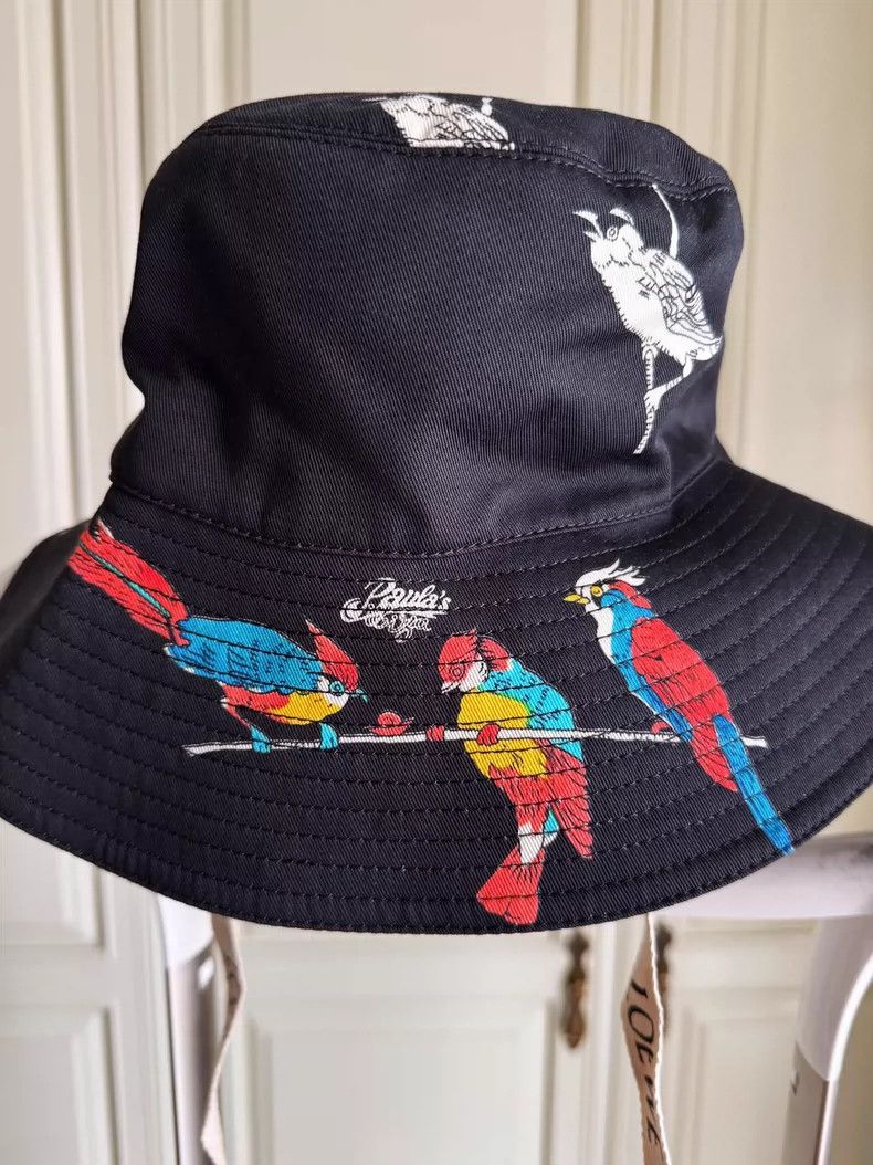 Loewe LOEWE size59 Black parrot printed fisherman's hat Size ONE SIZE - 3 Thumbnail