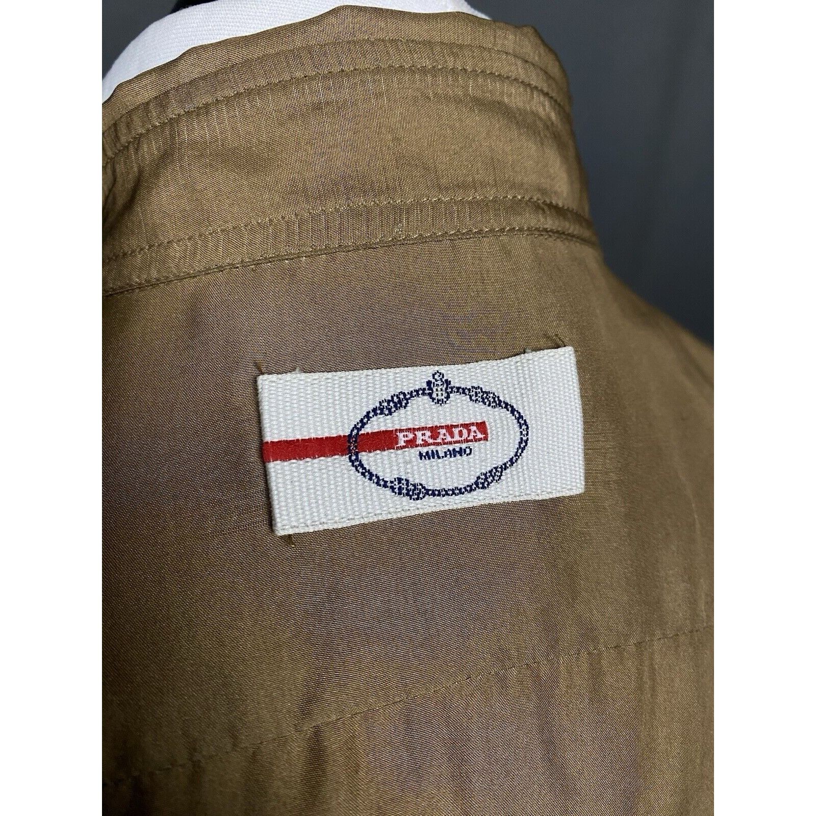 Prada Prada Women's Brown Silk Longsleeve Shirt Size 44 Size M / US 6-8 / IT 42-44 - 10 Thumbnail