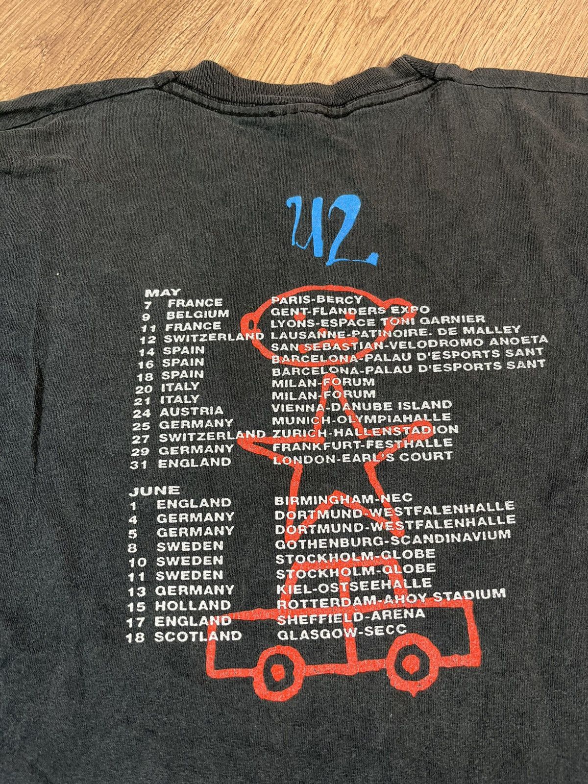 Band Tees × Vintage Rare Design Vintage Rock Band U2 T Shirt 1992s Size US XL / EU 56 / 4 - 11 Thumbnail