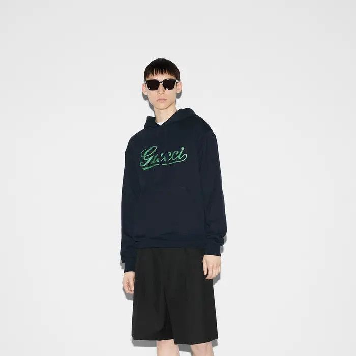 Gucci o1loc1c1125 788771 Embroidered Cotton Hooded Sweatshirt Size US XXL / EU 58 / 5 - 4 Thumbnail