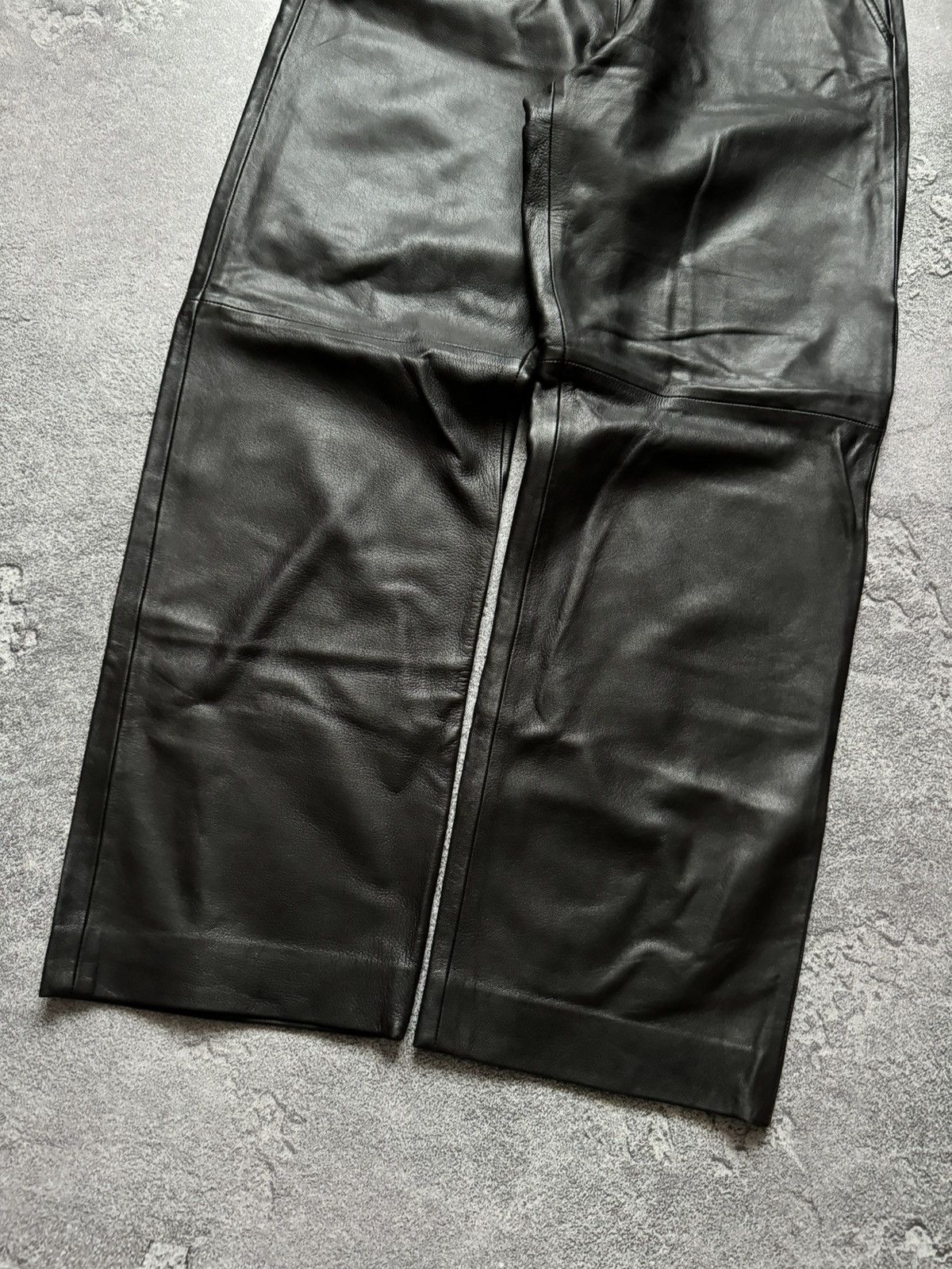 Designer × Max Mara × Weekend Max Mara Weekend Max Mara USA6/FB38/GB8 leather pant trouser chino Size 28" / US 6 / IT 42 - 8 Thumbnail