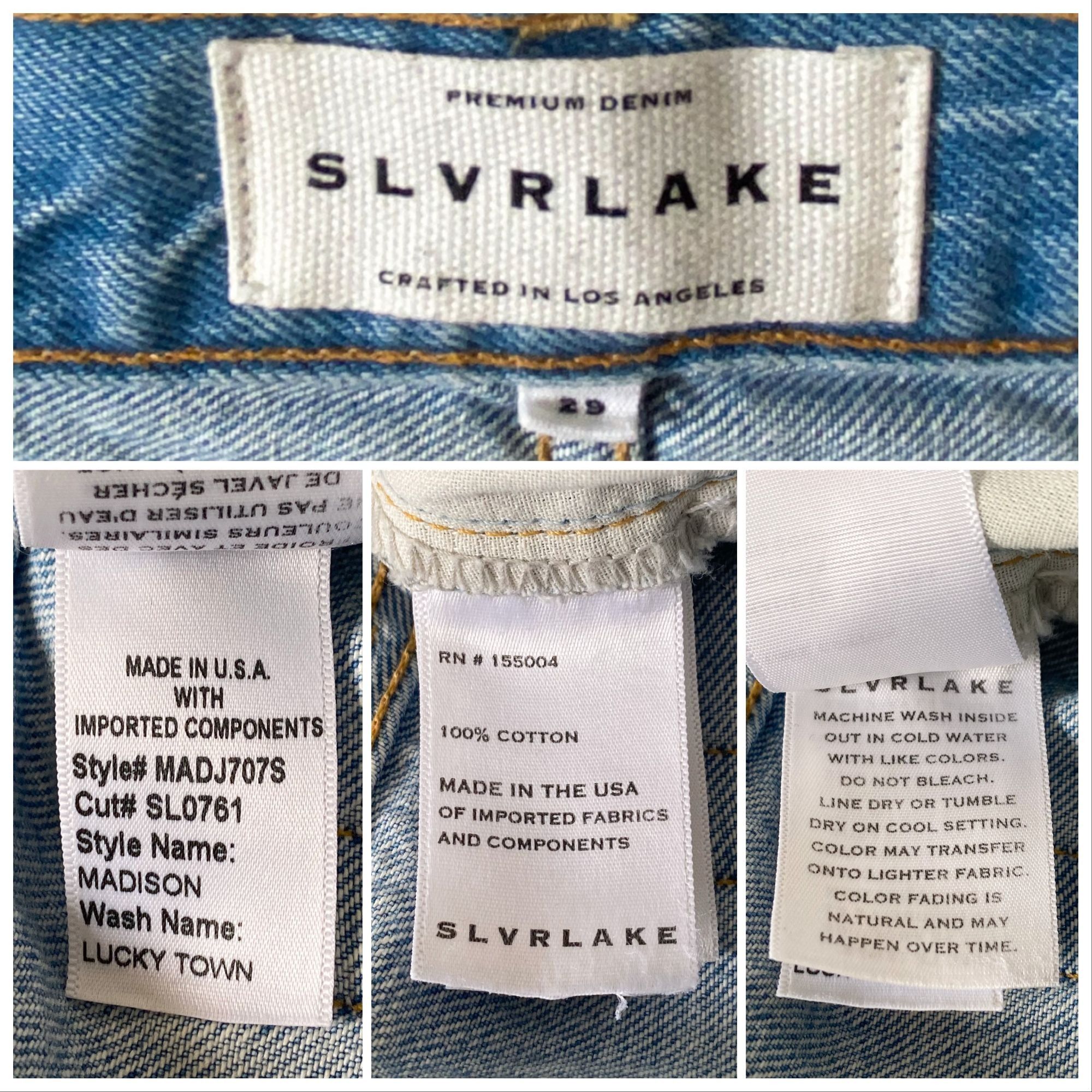 SLVRLAKE NWT SLVRLAKE Madison Wide Leg Cropped Jeans, Size 29 Size 29" - 5 Thumbnail