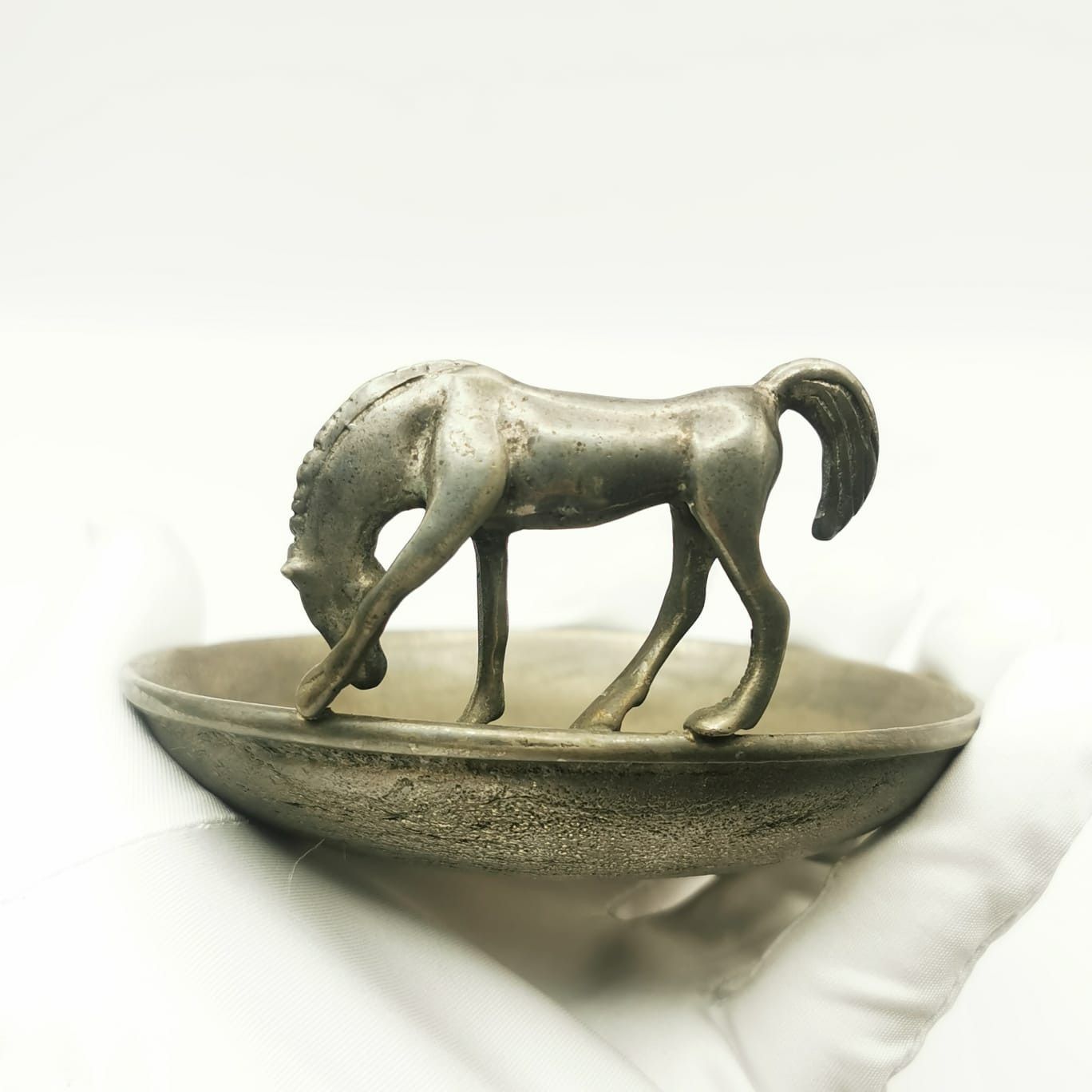 Vintage 40s Vintage Ashtray Handmade Limited Quantity Metal 420g Size ONE SIZE - 2 Thumbnail