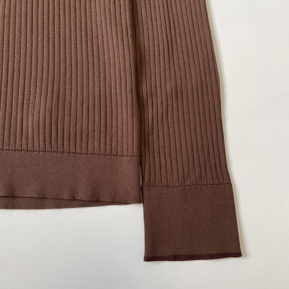 Maison Margiela S/S 20 ‘Destroyed’ Ribbed Military Sweater Size US M / EU 48-50 / 2 - 9 Thumbnail