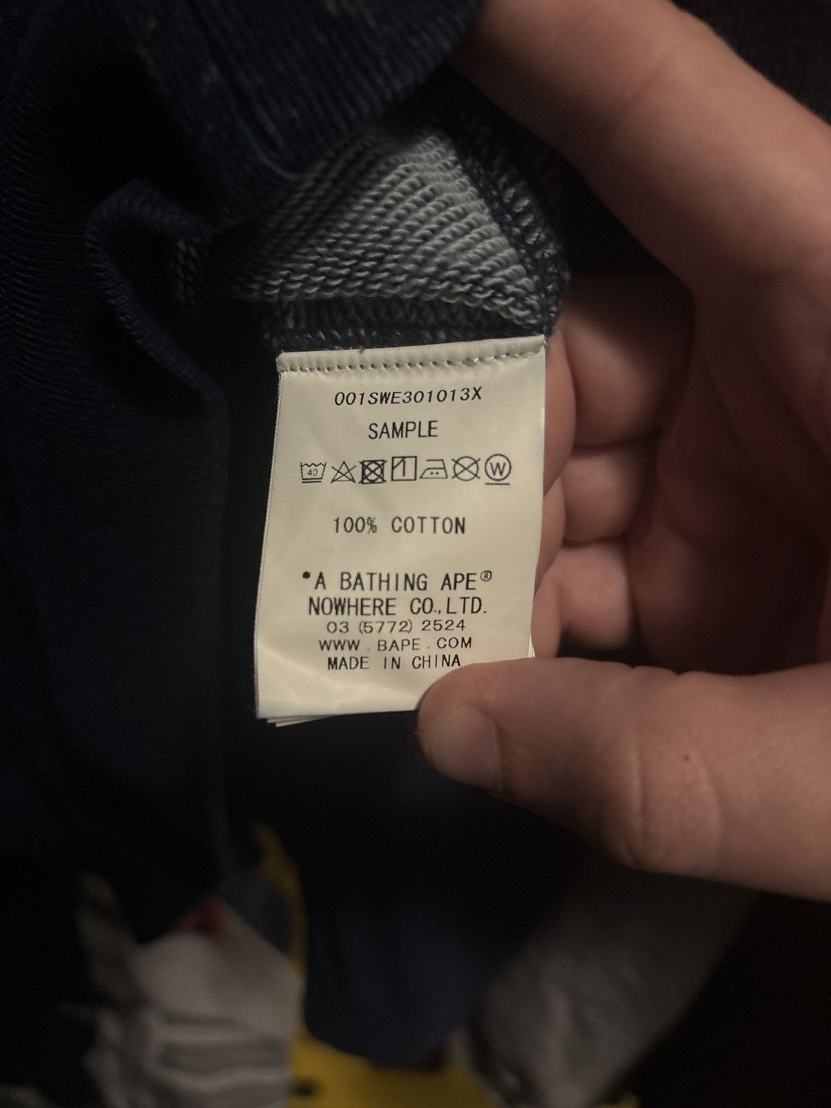 Bape BAPE (A Bathing Ape) Busyworks Navy Denim Crewneck Size US M / EU 48-50 / 2 - 7 Thumbnail