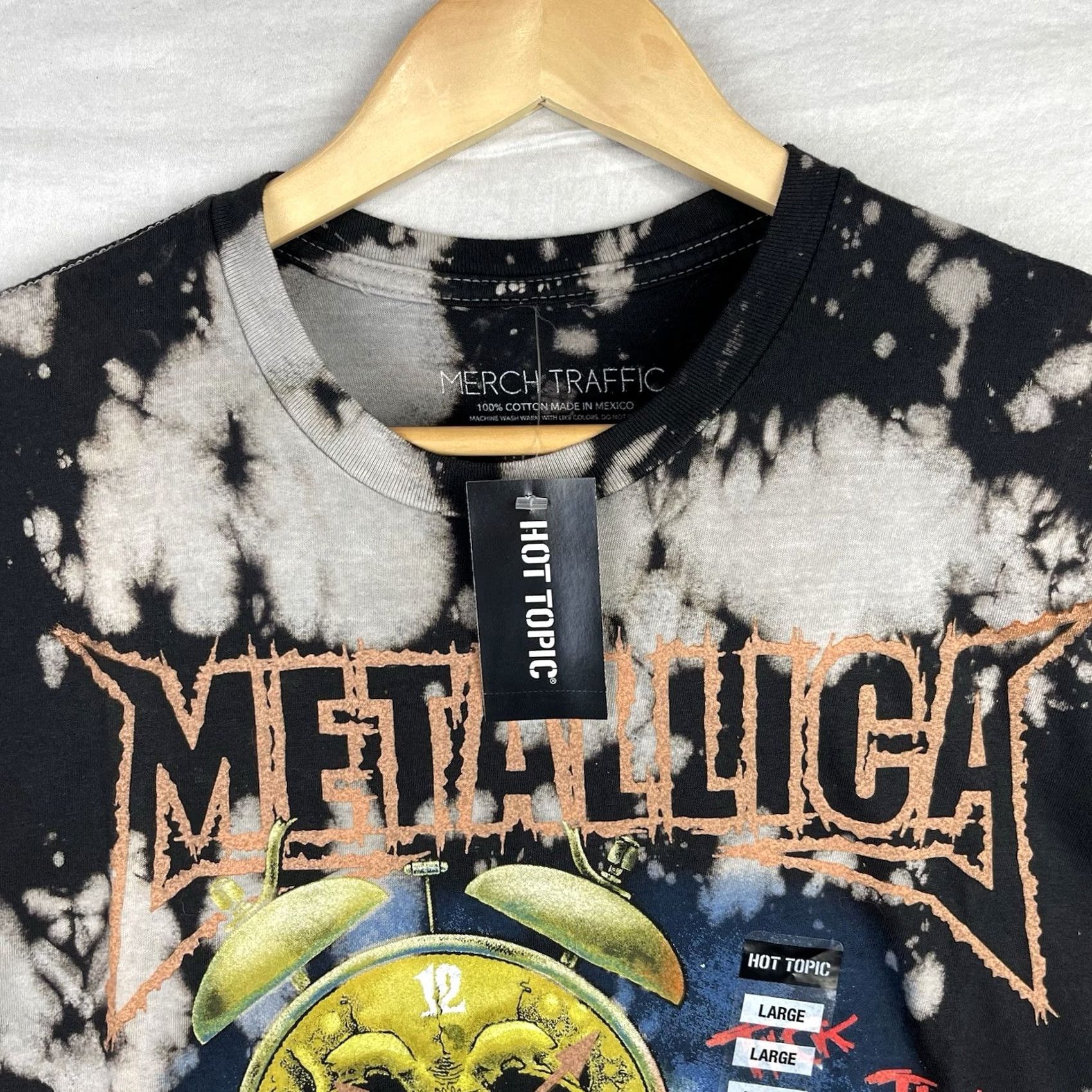 Hot Topic VINTAGE Metallica Shirt Mens Large Pushead Heavy Metal Hot Topic Death Is Pain Adult Size US L / EU 52-54 / 3 - 5 Thumbnail