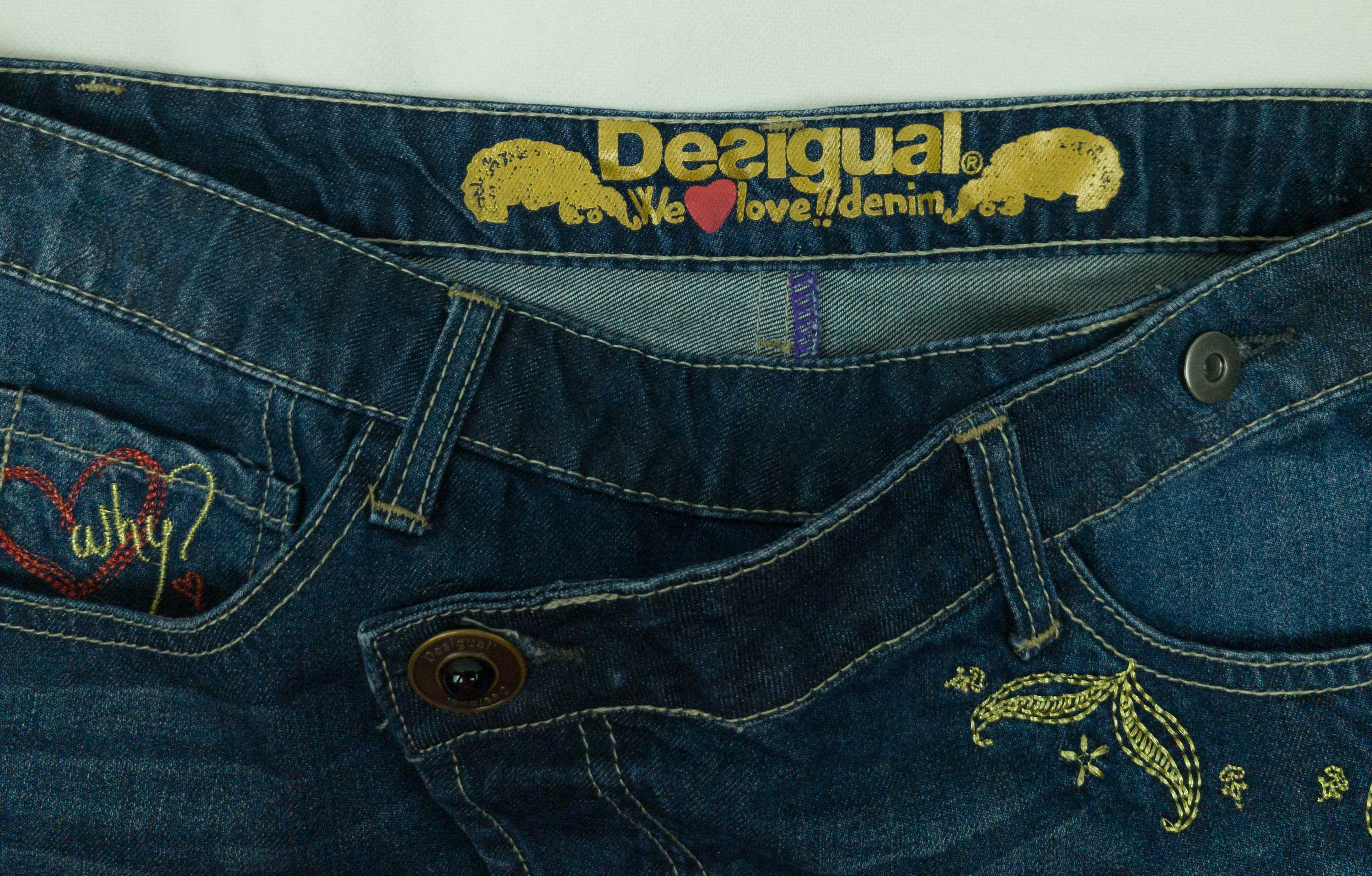 Desigual Desigual womens skirt denim cotton size 40 Size 27" / US 4 / IT 40 - 6 Thumbnail